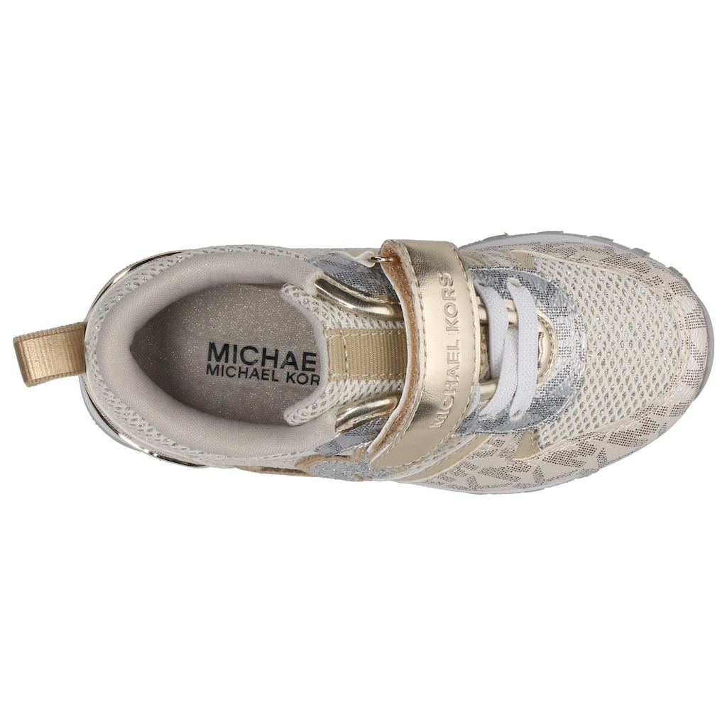 MICHAEL KORS KIDS Sneaker »MK MIXED METALLIC BILLIE DASH«, mit Logoverzierungen, Freizeitschuh, Halbschuh, Schnürschuh
