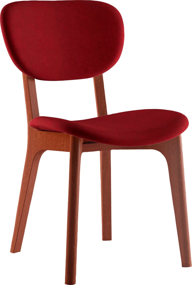 INOSIGN Stuhl "COZY Made in Italy" (Set) 2 Stk. Microfaser Gestell in Buche günstig online kaufen