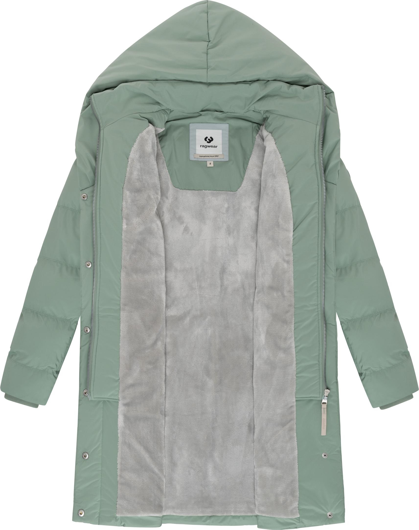Ragwear Steppmantel »Natalka Soft YOUMODO«, Warmer Wintermantel mit hohem Kragen und Kapuze