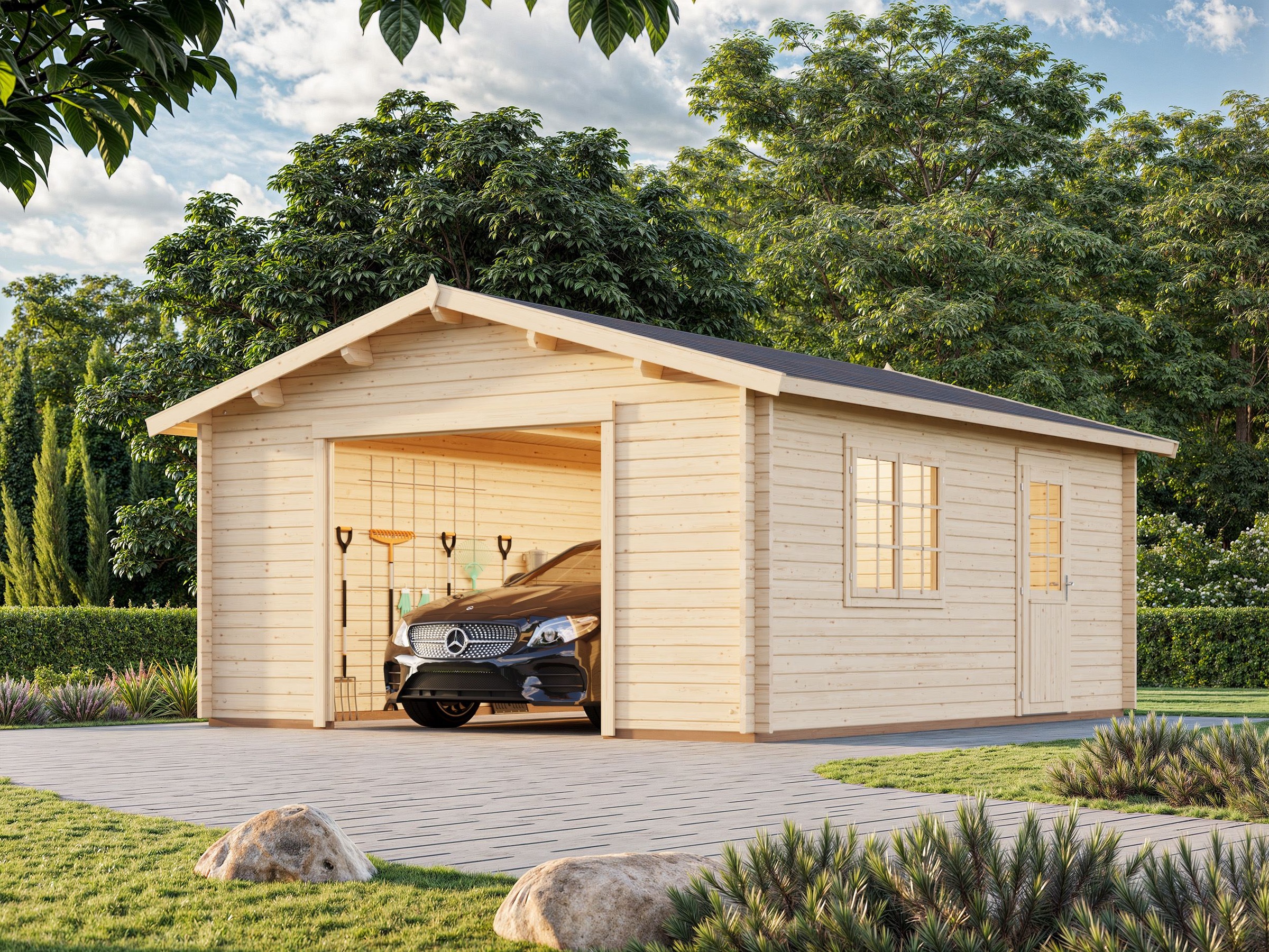 Palmako Garage »Roger, ohne Tor« BxTxH: 514x598x287 cm