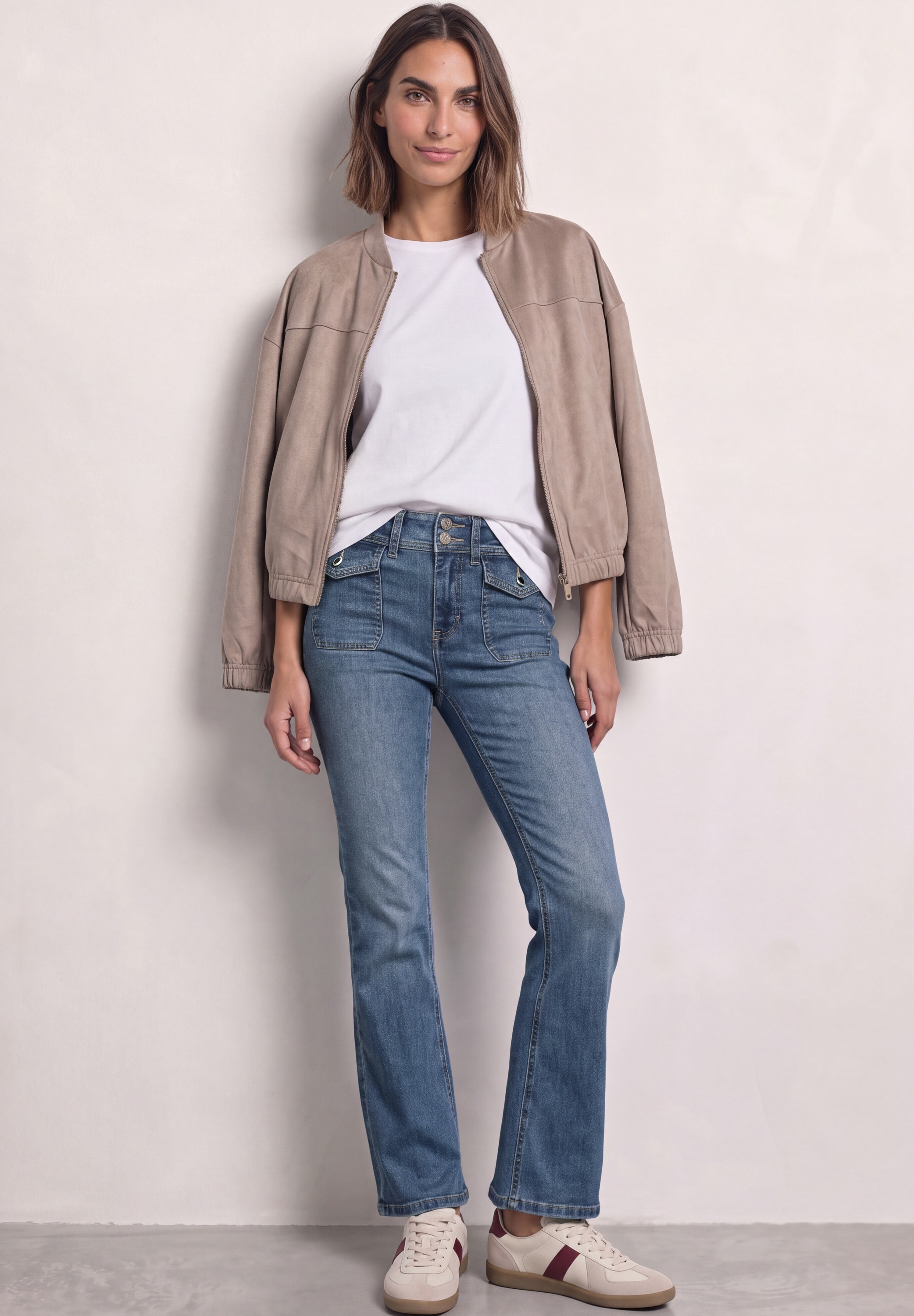 STREET ONE Slim-fit-Jeans High Waist