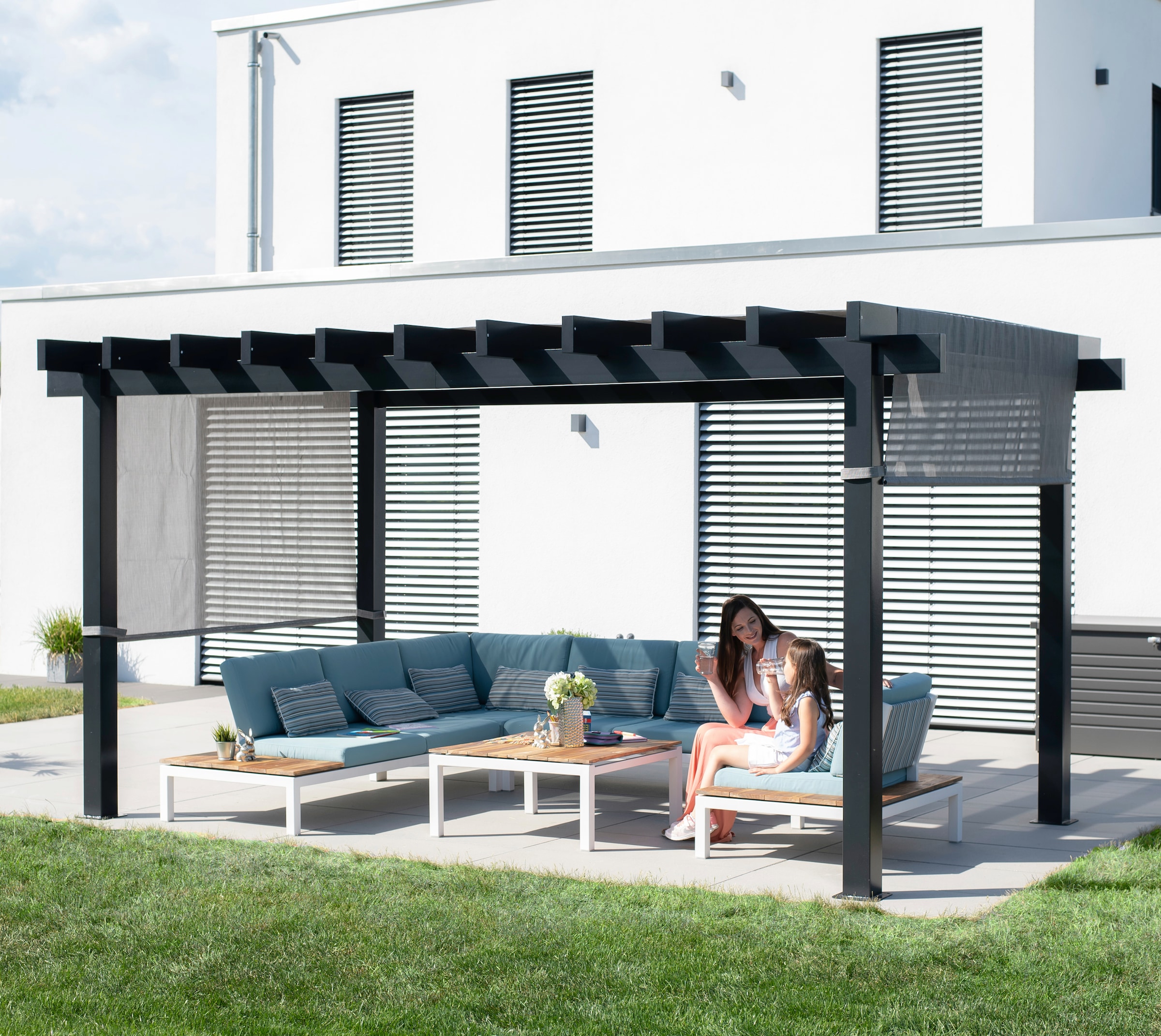 Sojag Pavillon "Pergola Yamba 10x16 anthrazit" BxTxH: 495x295x253 cm