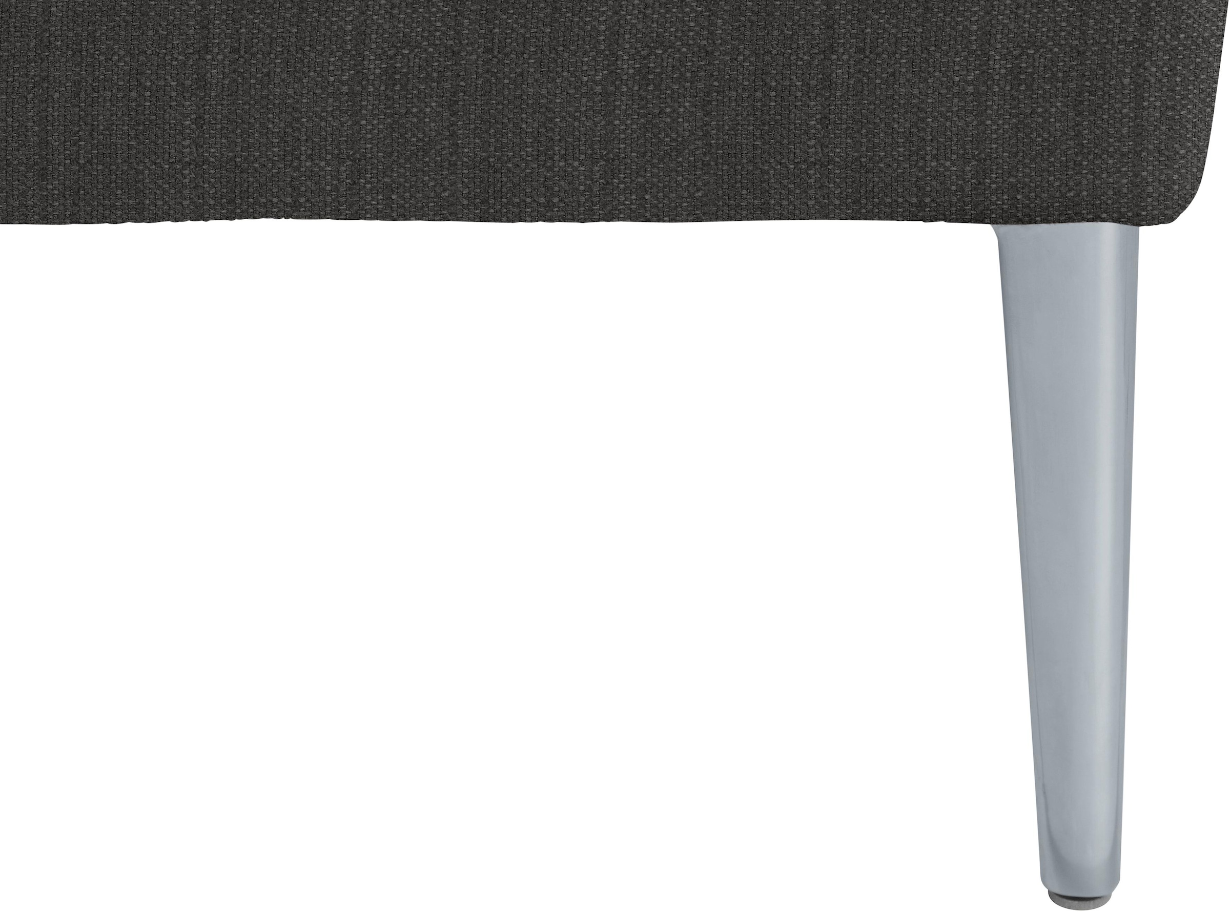 W.SCHILLIG Ecksofa »enjoy&MORE, Designsofa, bequem, zeitlos und elegant, L-Form« mit Sitztiefenverstellung, Füße silber matt, Breite 340 cm