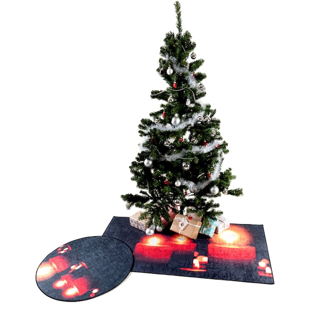 Sehrazat Teppich »Christmas 1226«, rechteckig, Weihnachten, waschbar,  Unterlage Weihnachtsbaum auf Rechnung | BAUR