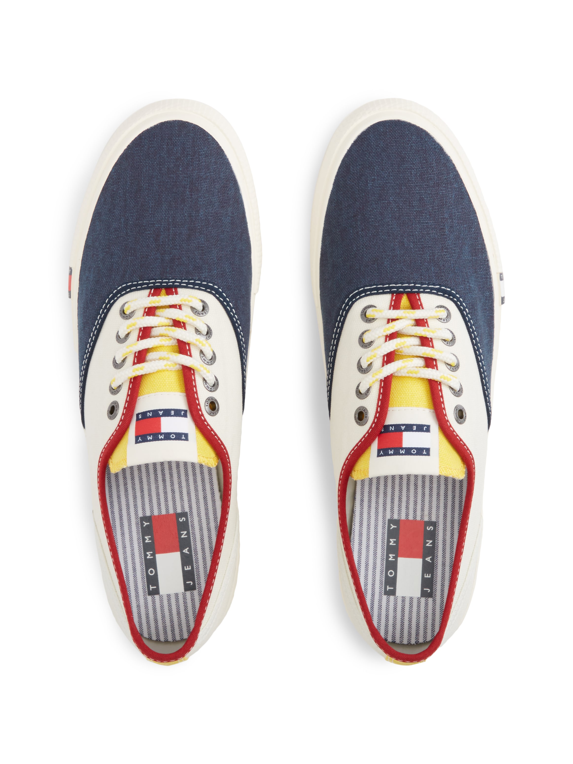 Tommy Jeans Sneaker »ARCHIVE VULC Y2K COLOR BLOCK«  Freizeitschuh, Halbschuh, Schnürschuh im auffälligen Kontrastlook