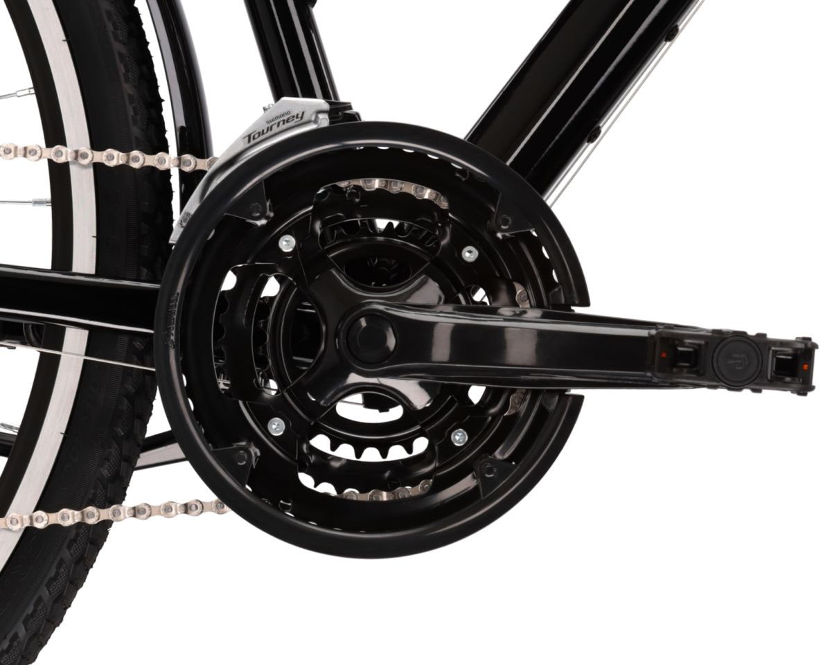 Kross Trekkingrad »KROSS Trekkingrad Trans 1.0 28" schwarz«, 21 Gang, Shimano, TOURNEY TY300 Schaltwerk, Kettenschaltung