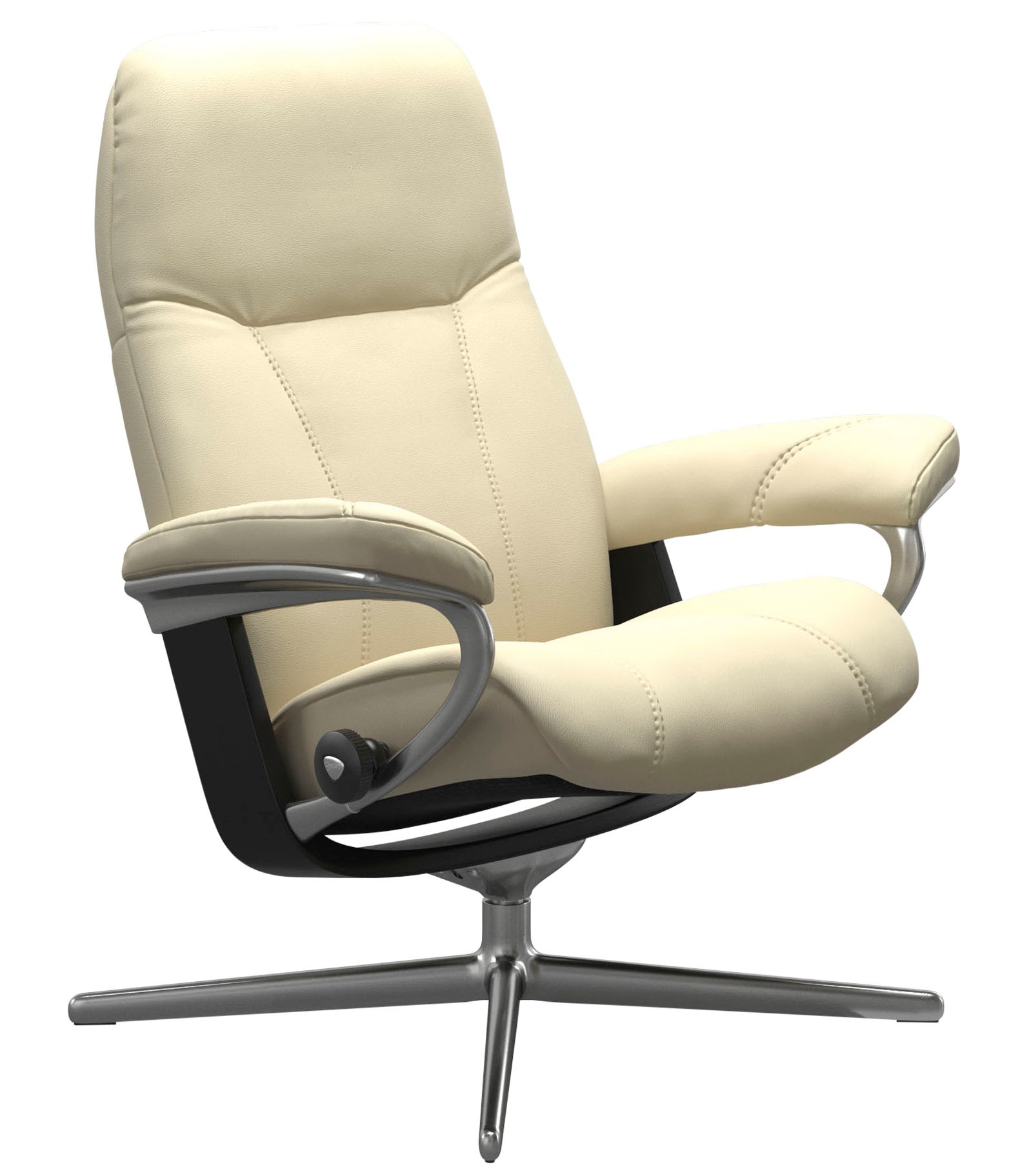 Stressless® Relaxsessel »Consul«, mit Cross Base, Größe S, M & L, Holzakzent Schwarz