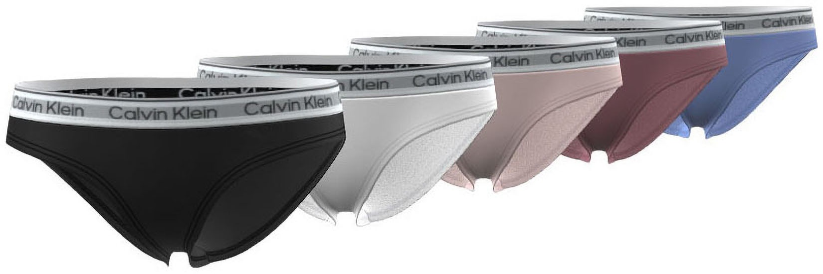 Calvin Klein Underwear "5PK BIKINI" Packung, 5er-Pack, 5 Stk. mit Logobund