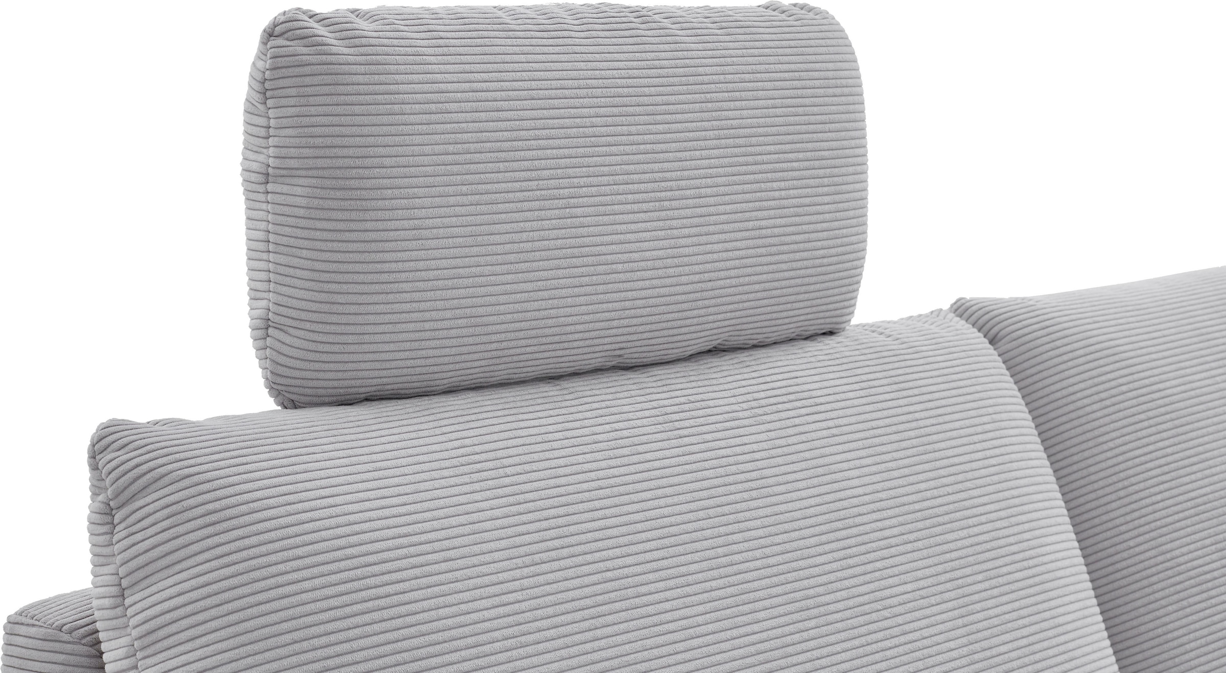 Places of Style Ecksofa »Sarsina: mit Tonnentaschen-Federkern, perfekt zum Entspannen L-Form«, inklusive 1 motorischen Relaxfunktion mit Herz-Waage-Beschlag