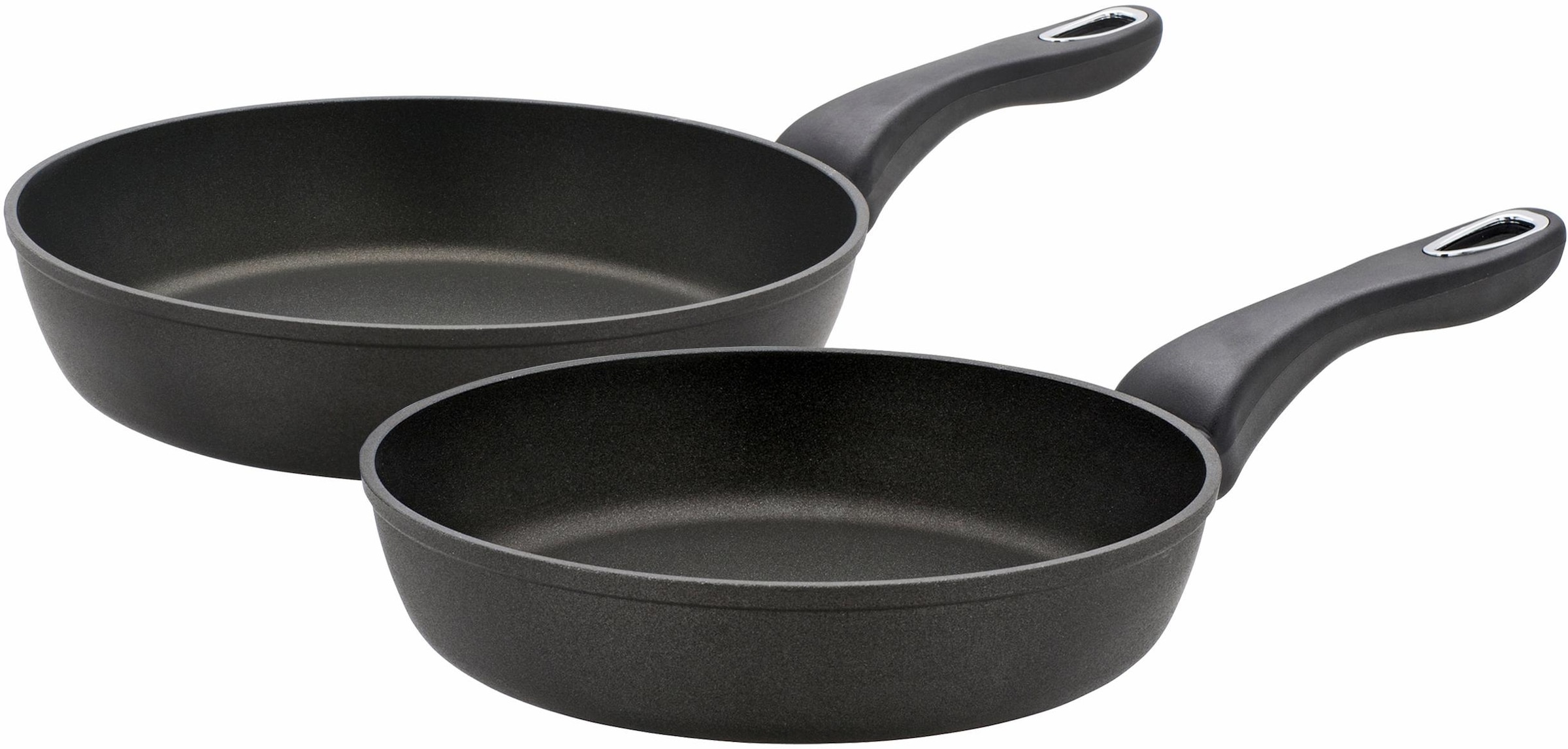 GSW Pfannen-Set »Nanopan«, Aluminium, (Set, 2 tlg., 1x Bratpfanne Ø 24 cm, 1x Bratpfanne Ø 28 cm), Induktion