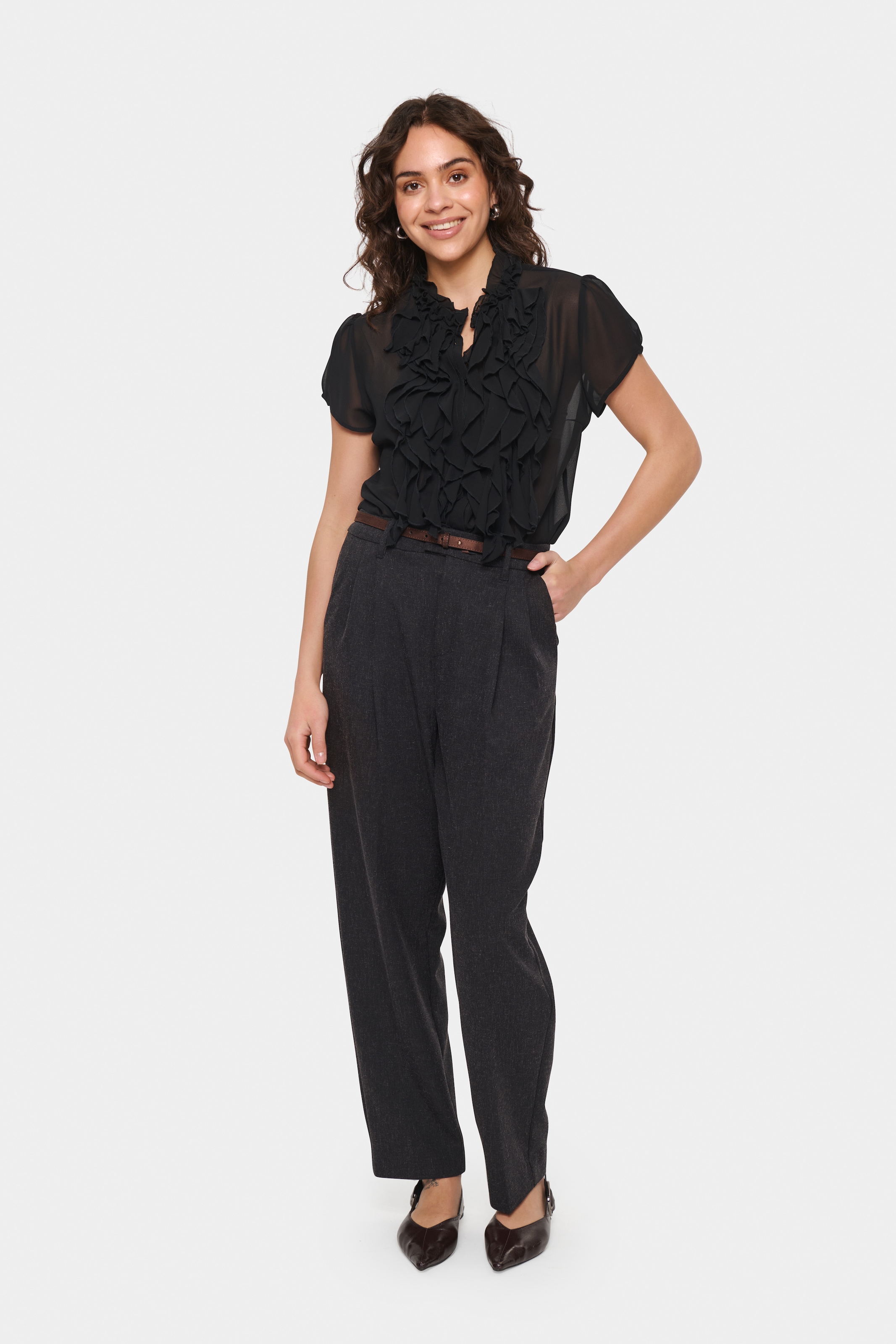 Saint Tropez Chiffonbluse »LiljaSZ SS Shirt«