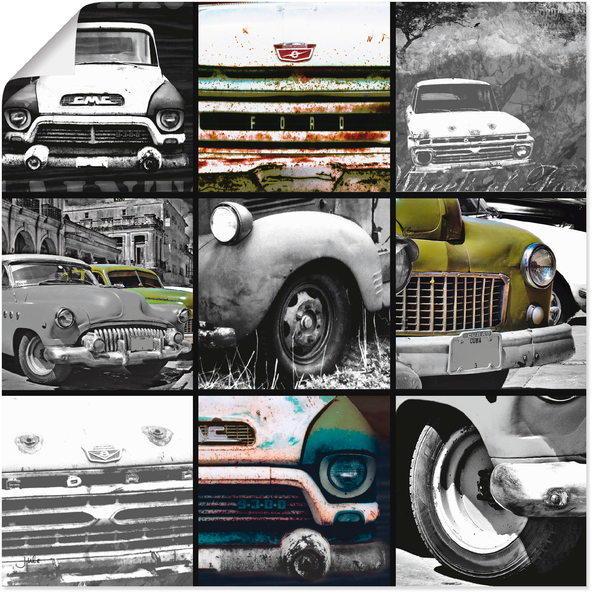 Artland Wandbild »Autos I«, Auto, (1 St.), als Alubild, Outdoorbild, Poster in verschied. Größen