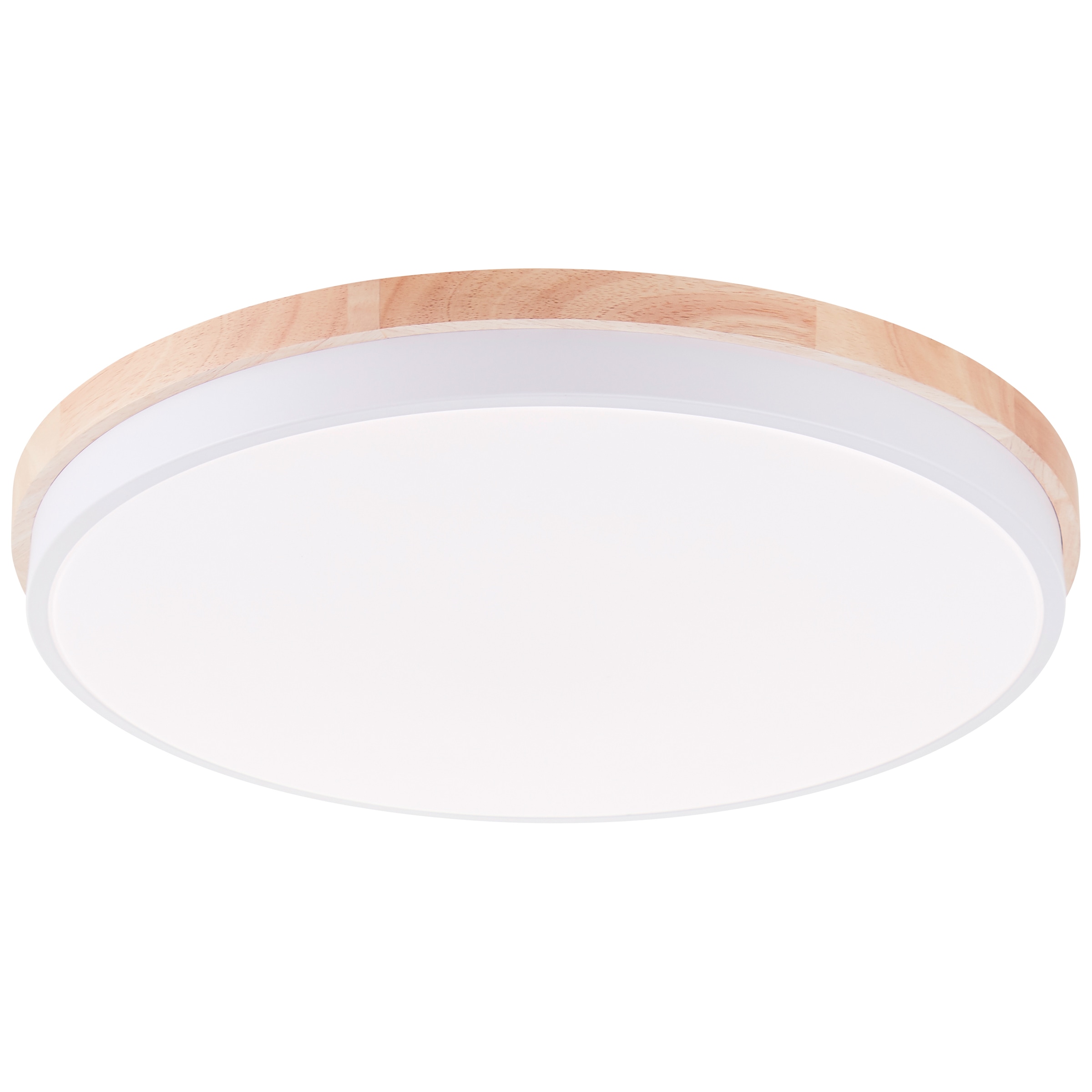 Brilliant LED Deckenleuchte »Baarlo«, Ø 50 cm, 4500 lm, 3000-6500 K, dimmbar, Fernbedienung, Holz/Metall