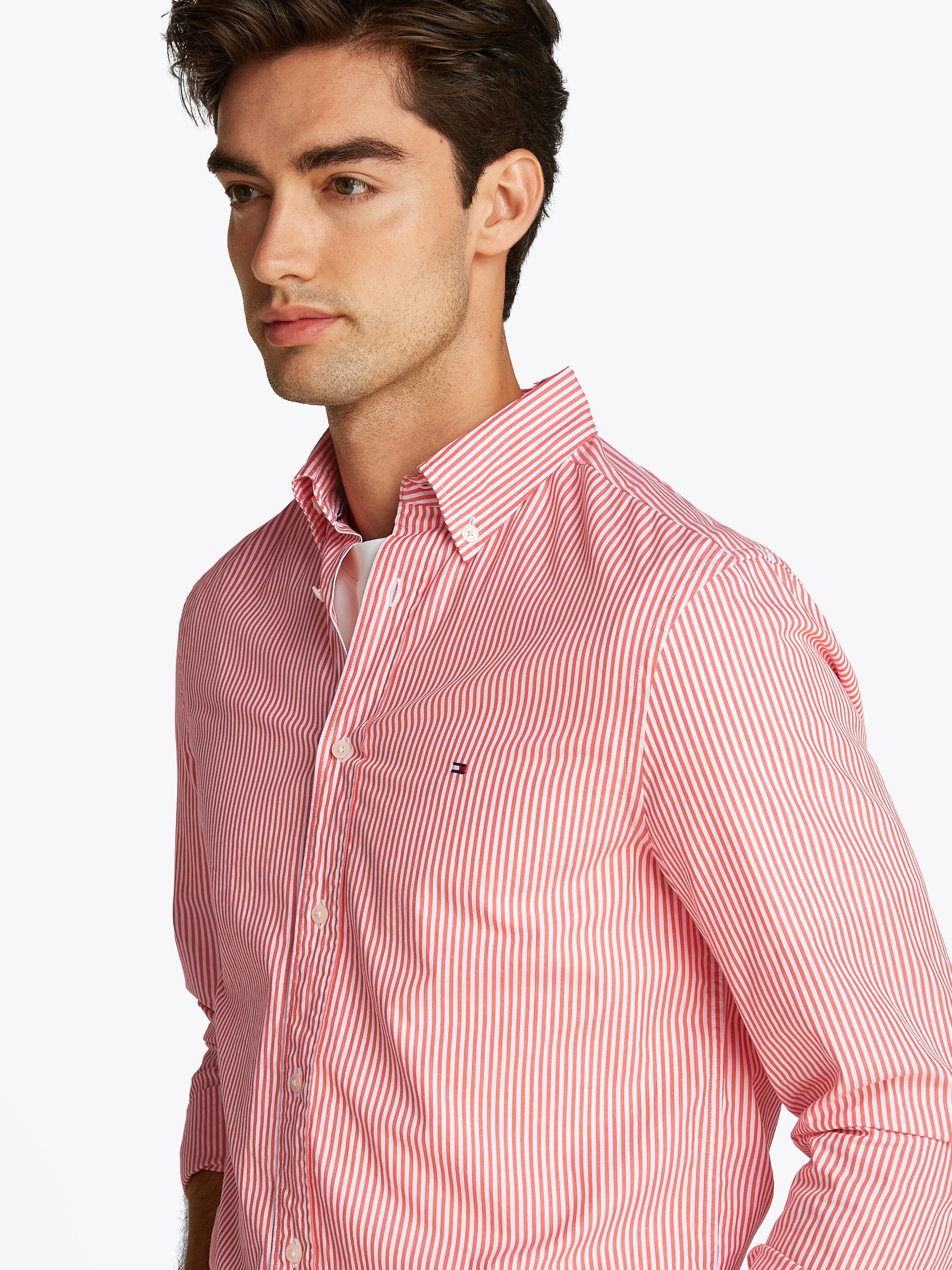 Tommy Hilfiger Langarmhemd »FLEX POPLIN CLASSIC STP RF SHIRT«, mit Sreifenmuster