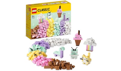 Konstruktionsspielsteine »Pastell Kreativ-Bauset (11028), LEGO® Classic«, (333 St.)