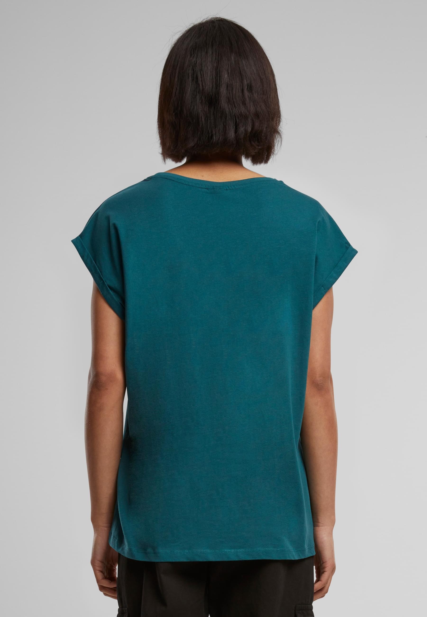 URBAN CLASSICS Kurzarmshirt »Urban Classics Damen Ladies Extended Shoulder Tee«, (1 tlg.)
