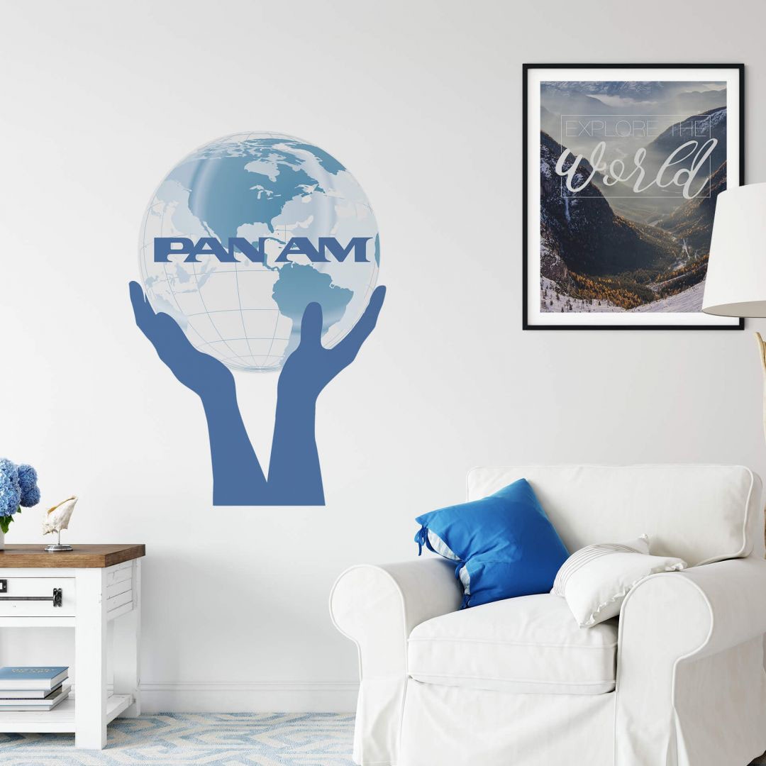 Wall-Art Wandtattoo »Pan American World Airways Welt«, (1 St.), selbstklebend, entfernbar