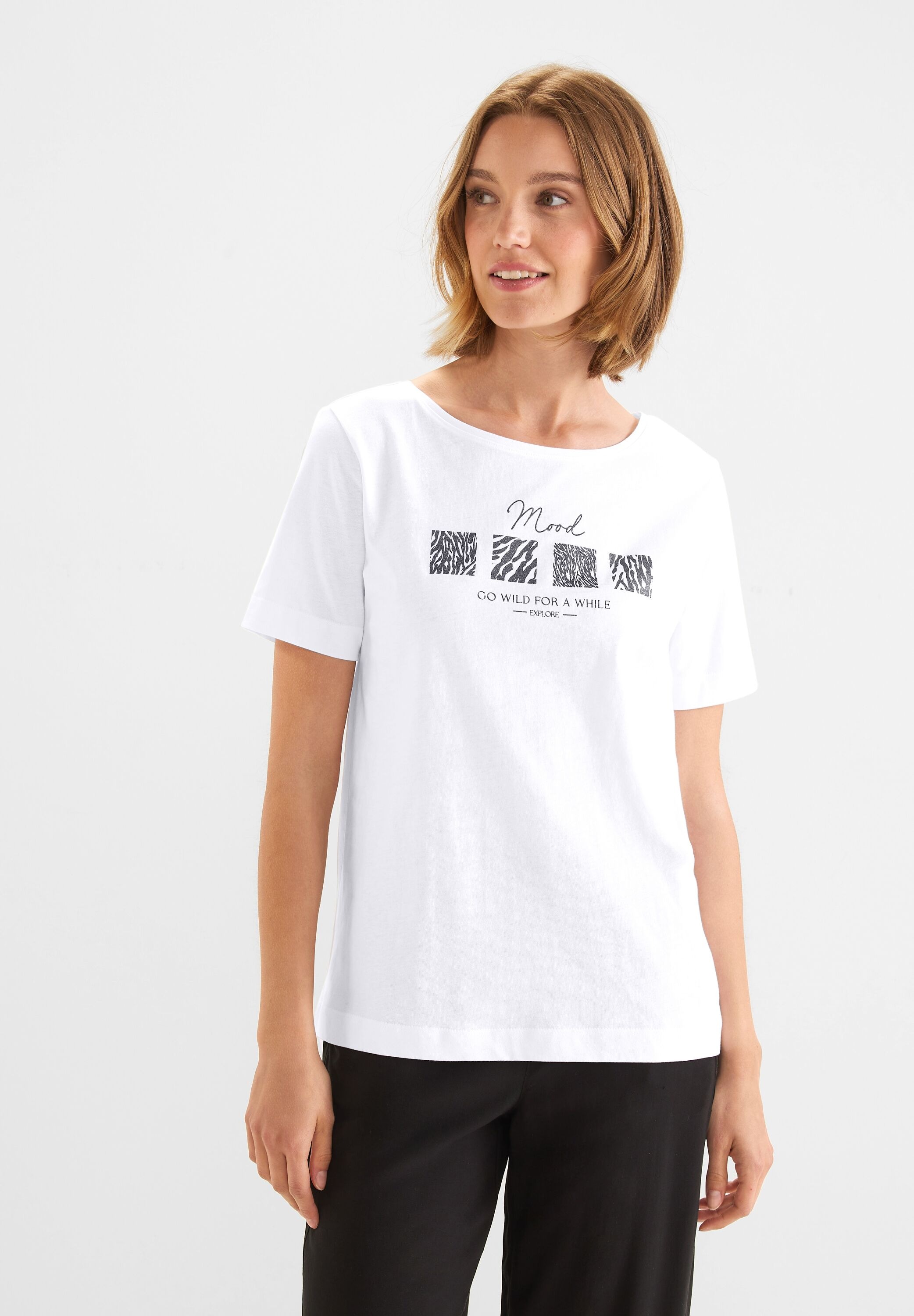 STREET ONE T-Shirt aus reiner Baumwolle