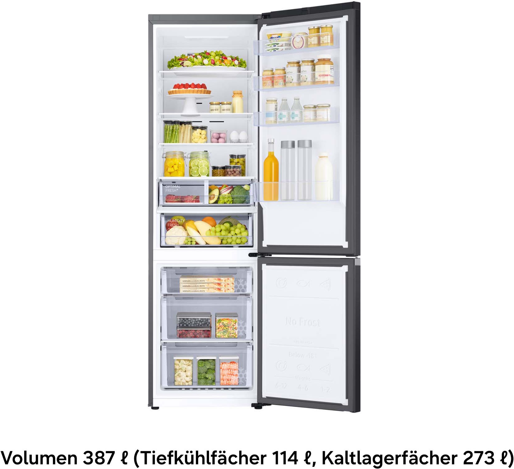 Samsung RB38C607AB1 Freestanding 387 L Black