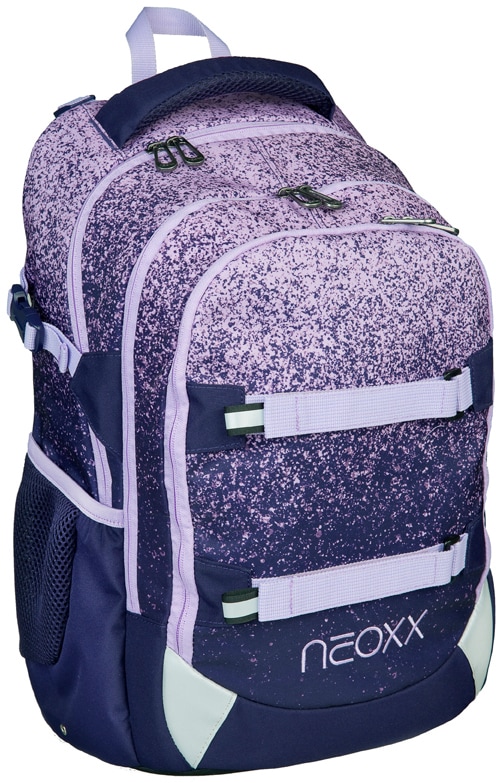 neoxx Schulrucksack »Active, Glitterally aus perfect«, recycelten BAUR | reflektierende Details, PET-Flaschen