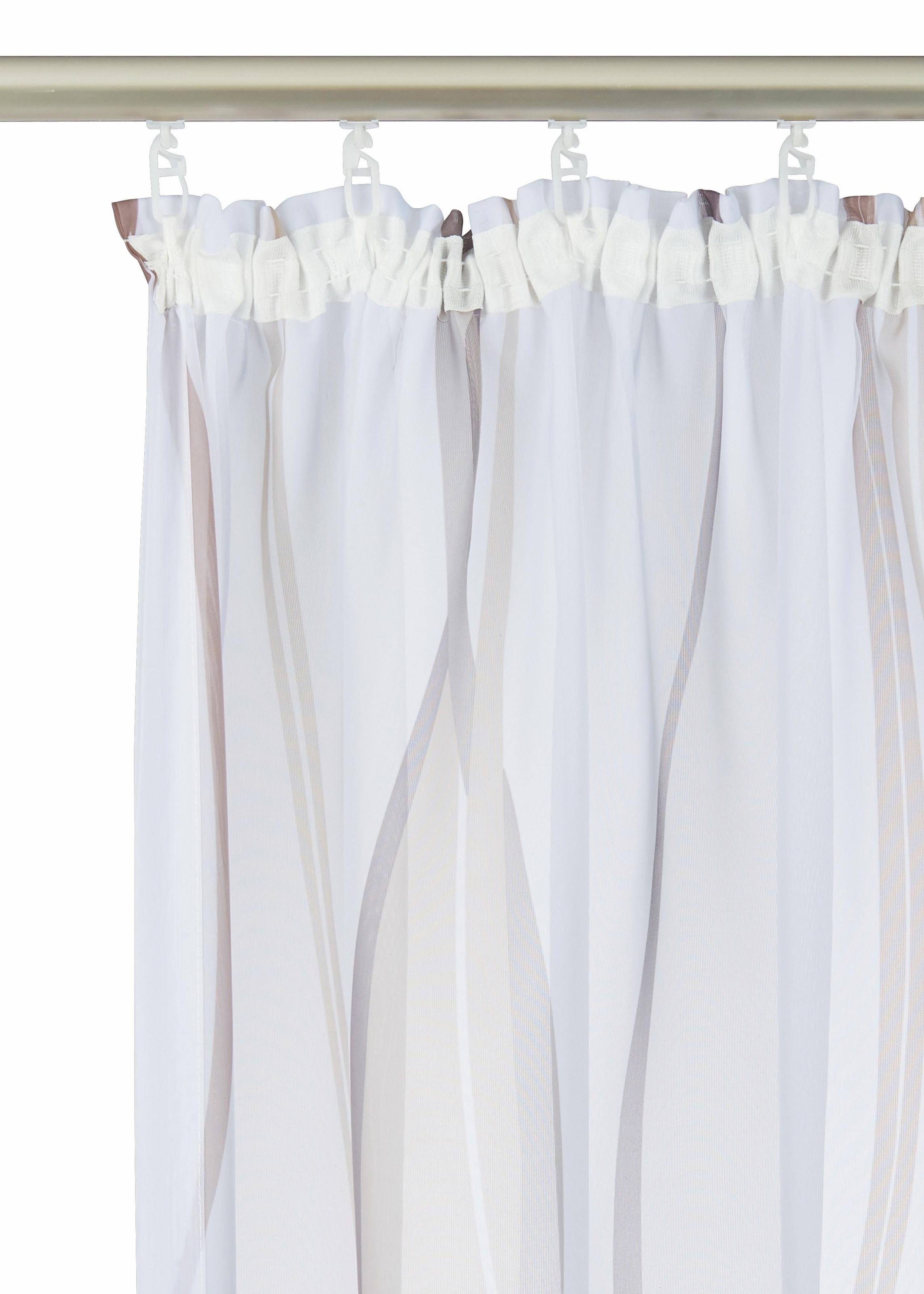 my home Gardine »Dimona«, (2 St.), 2er-Set, Bestseller, Polyester, Wellen