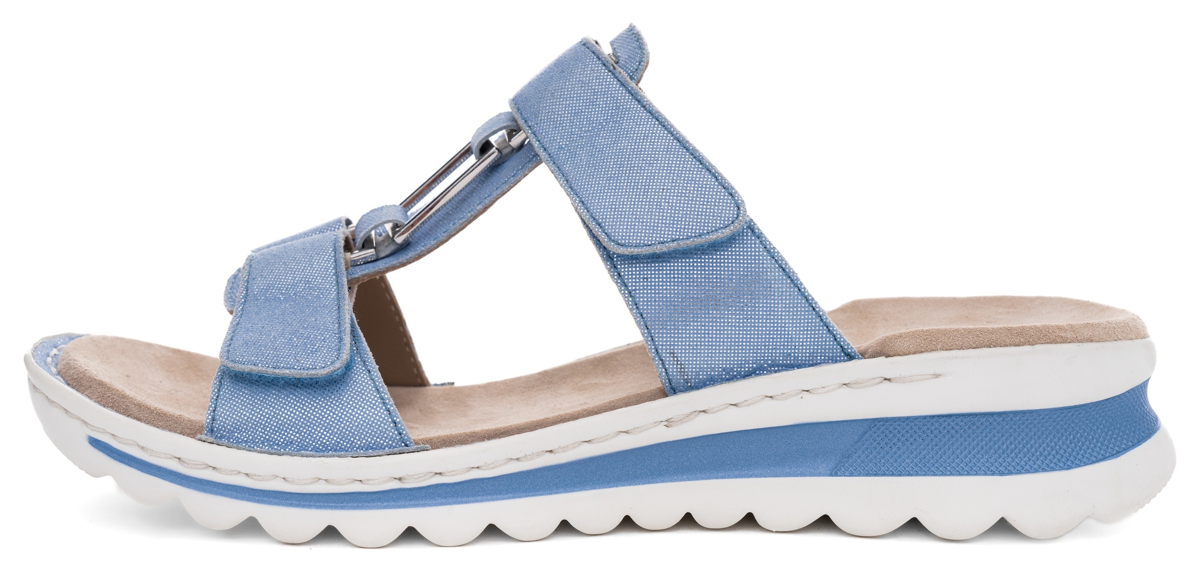 Ara Pantolette »TAMPA«, Keilabsatz, Sommerschuh, Schlappen mit Schmuckelement, G-Weite