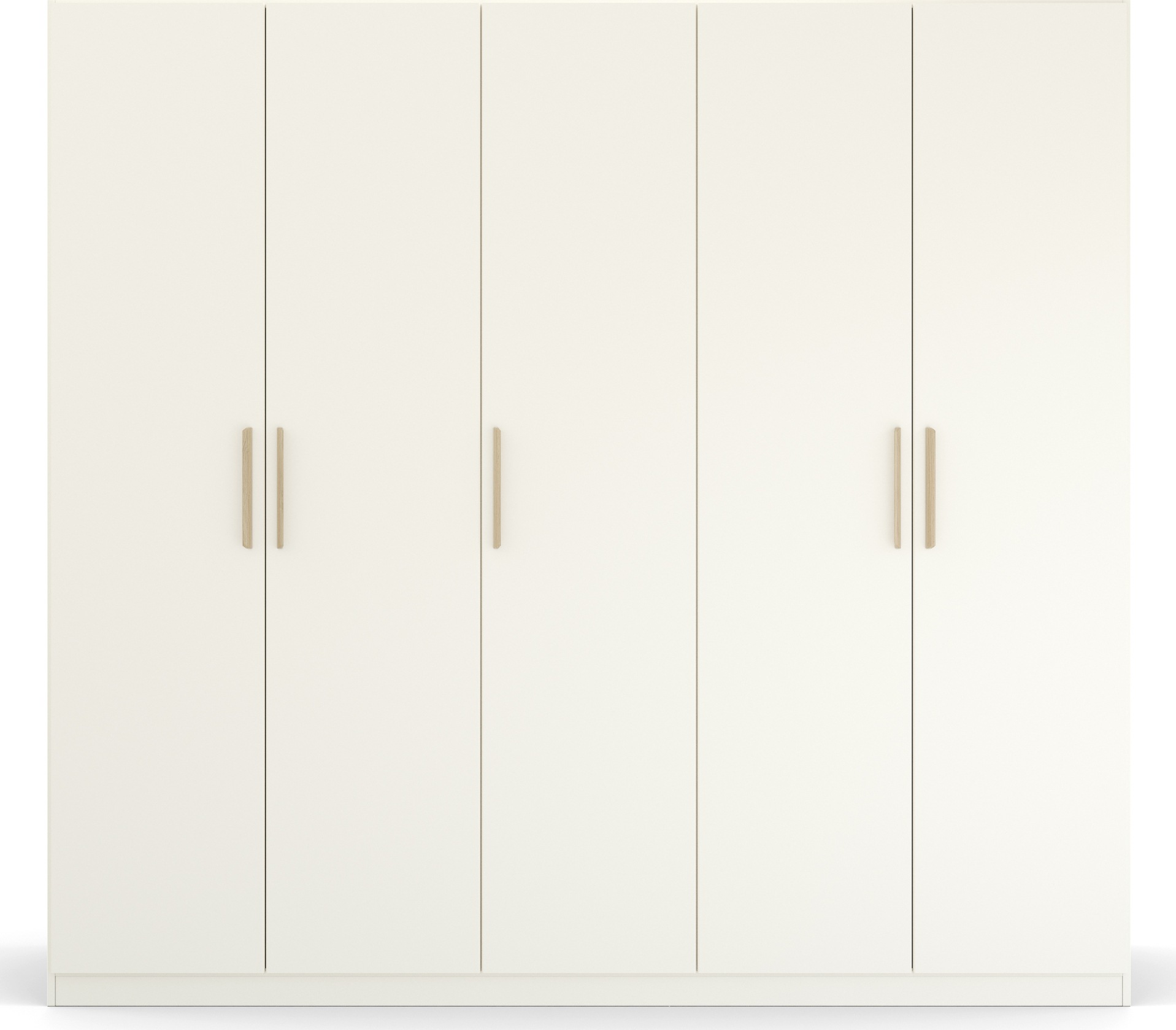 rauch Kleiderschrank »Skandi by Quadra Spin Schlafzimmerschrank«, im Landhaus-Stil mit Massivholzgriffen aus Wildeiche
