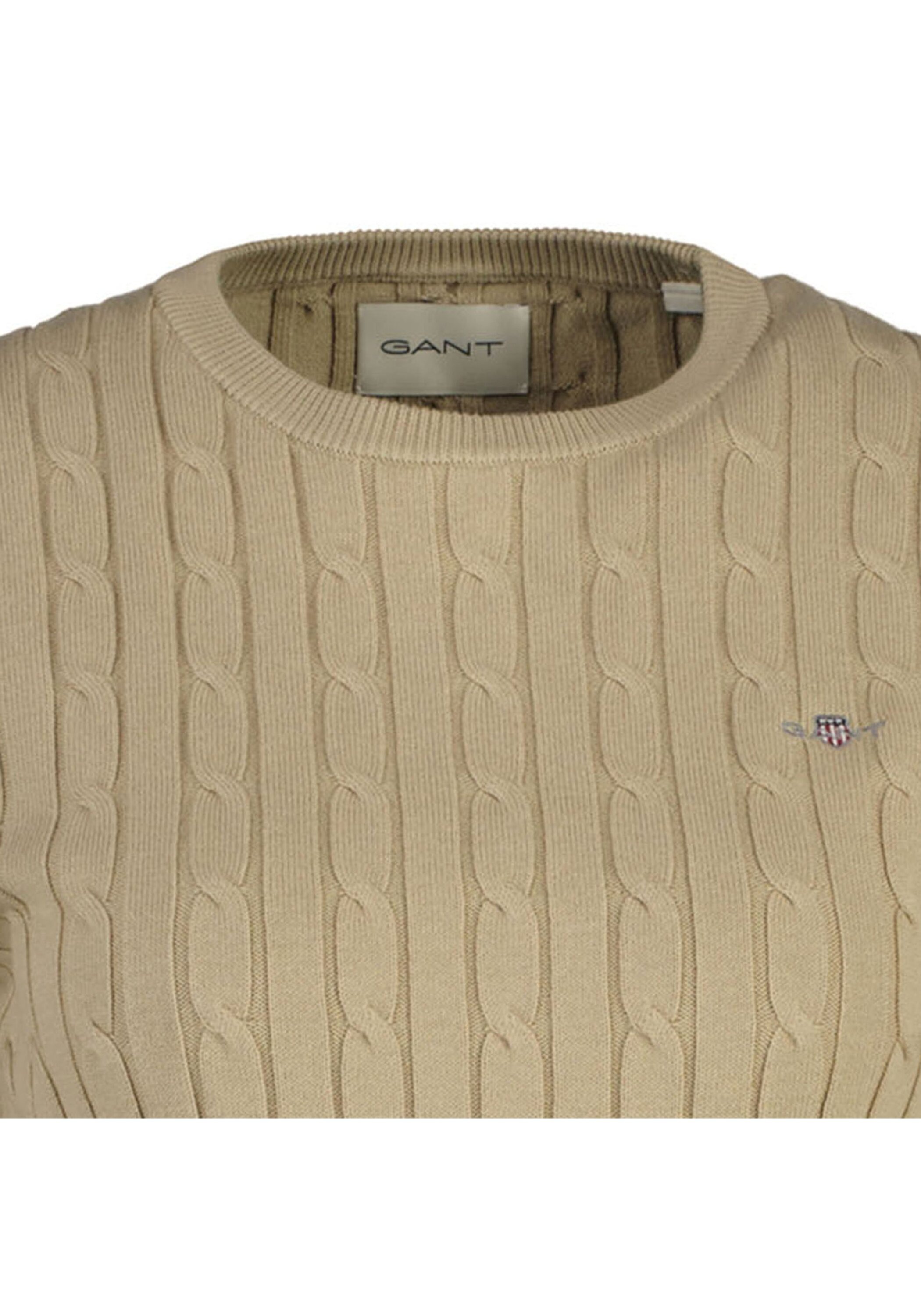 Thumbnail - Gant Sweater "Strickpullover STRETCH COTTON CABLE C-NECK"