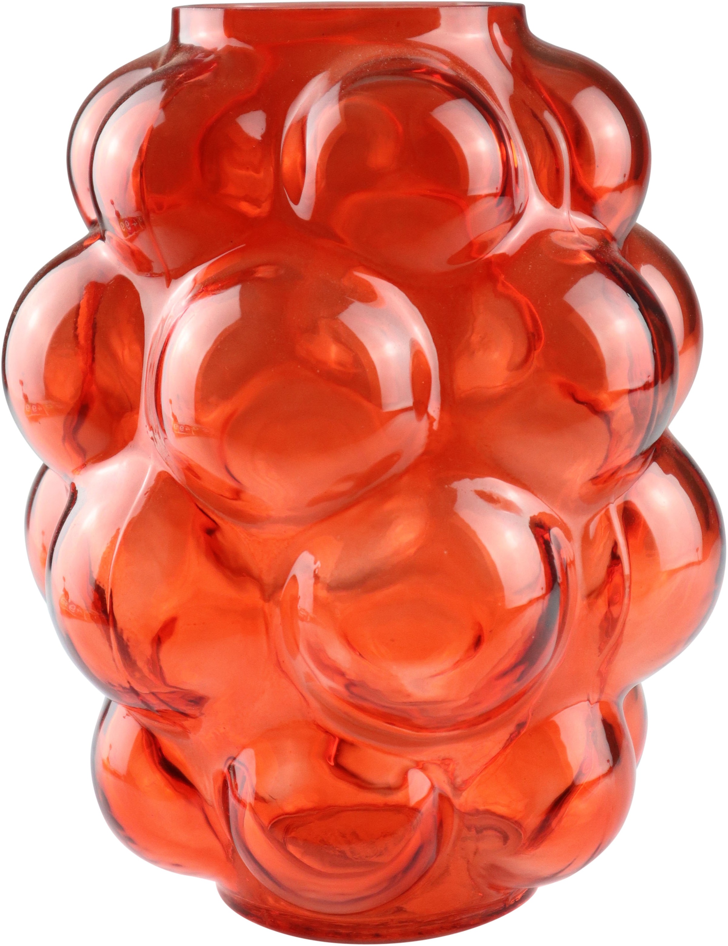 AM Design Dekovase "aus orangefarbenem Glas" bietet eine besondere Formgebu günstig online kaufen