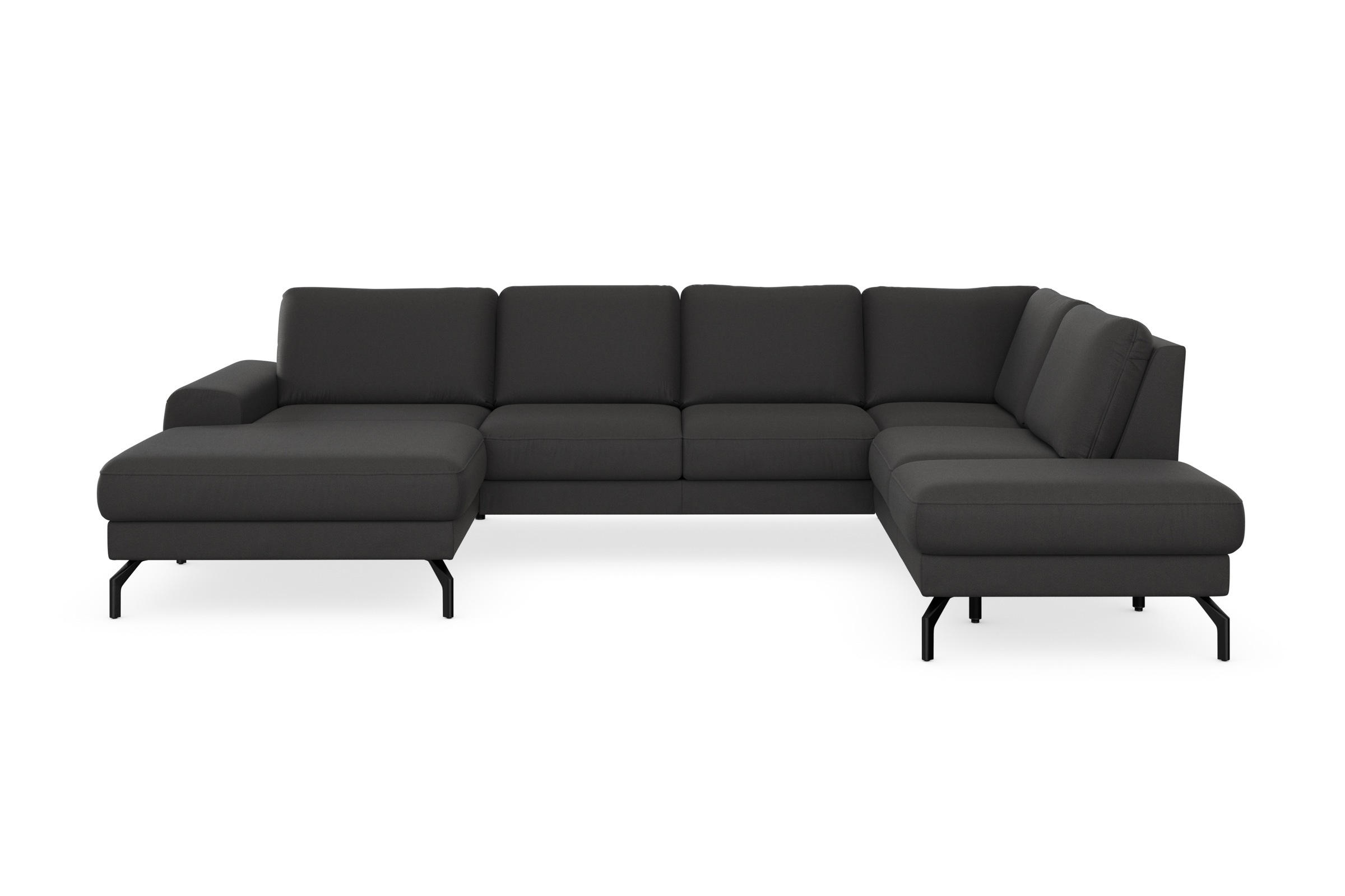 sit&more Wohnlandschaft »Cinturo U-Form«, inklusive Sitztiefenverstellung und Federkern, Sitzhöhe 48 cm