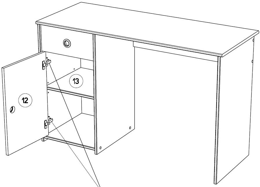 Parisot Jugendzimmer-Set »Smoozy«, (Set, 5 St., Stauraumbett, Nachttisch,  Kleiderschrank, Schreibtisch und Kommode) | BAUR