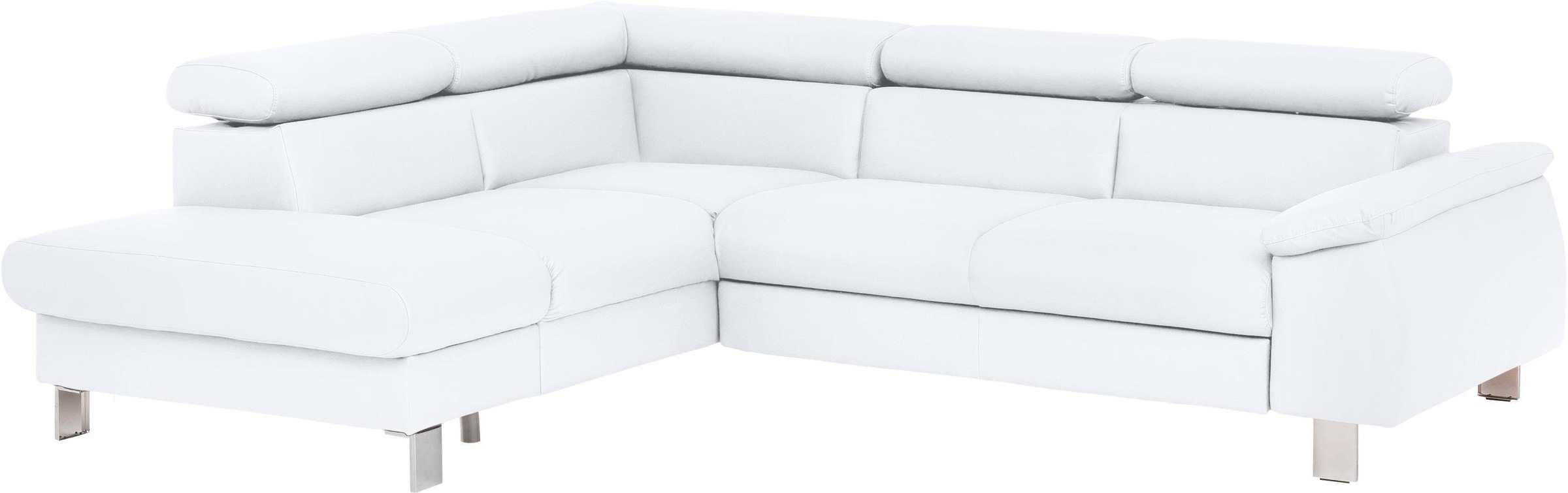 COTTA Ecksofa "Komaris L-Form, B: 249 cm" mit Kopfteilverstellung, optional günstig online kaufen