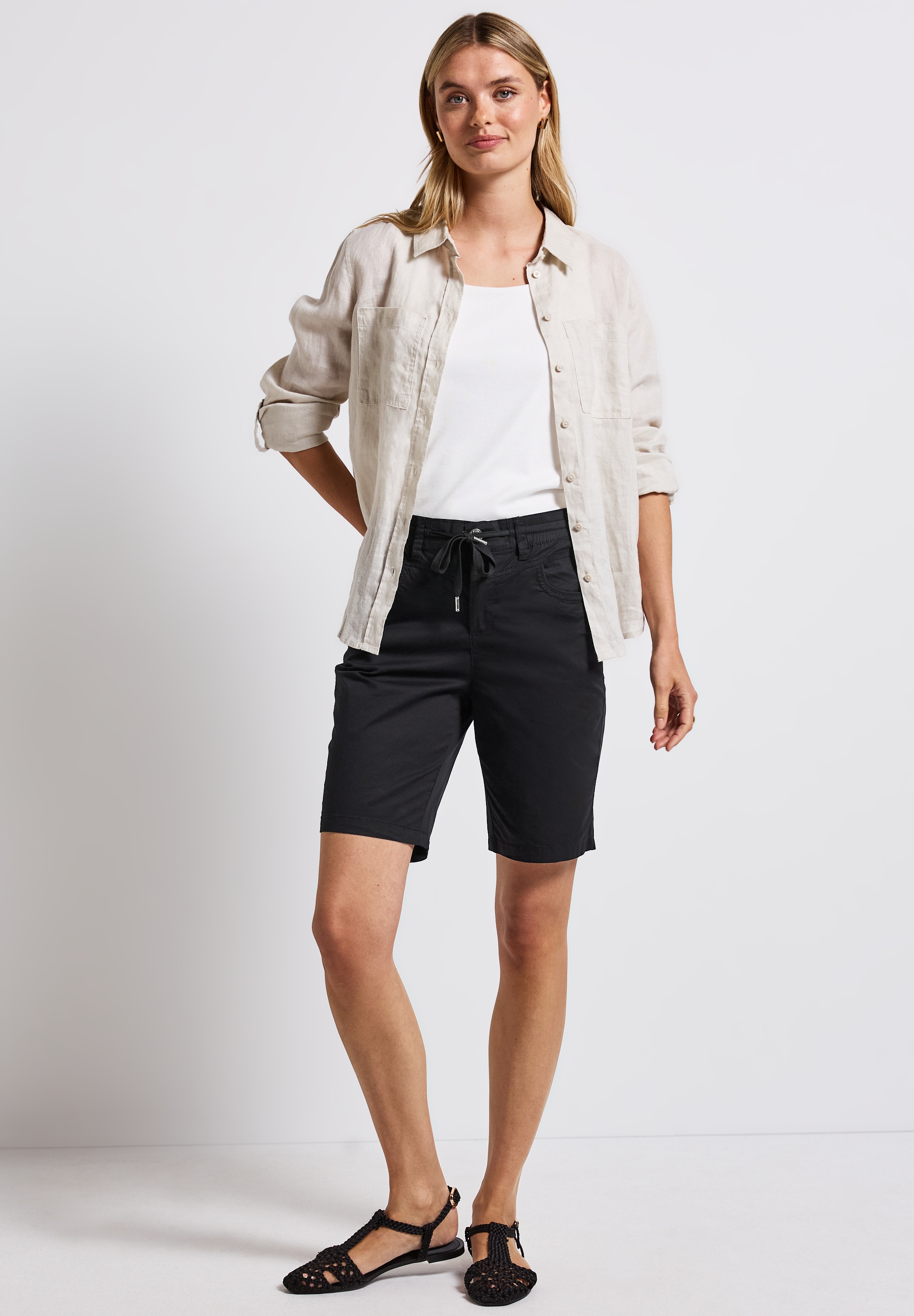STREET ONE Bermudas, Middle Waist