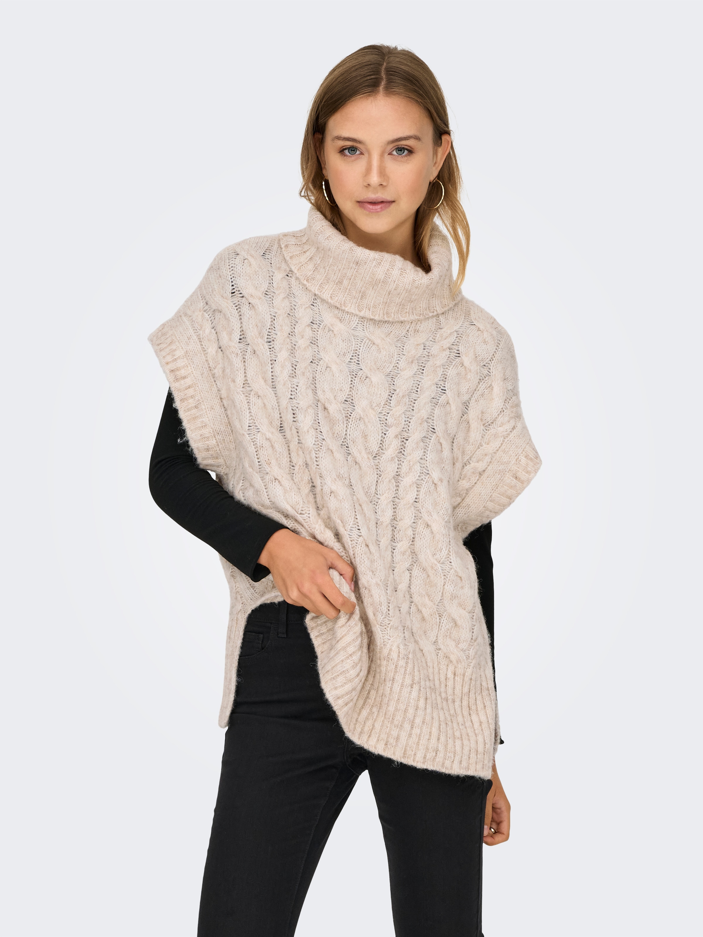 ONLY Strickpullover »ONLIDA LIFE SL ROLLNECK VEST CC KNT«