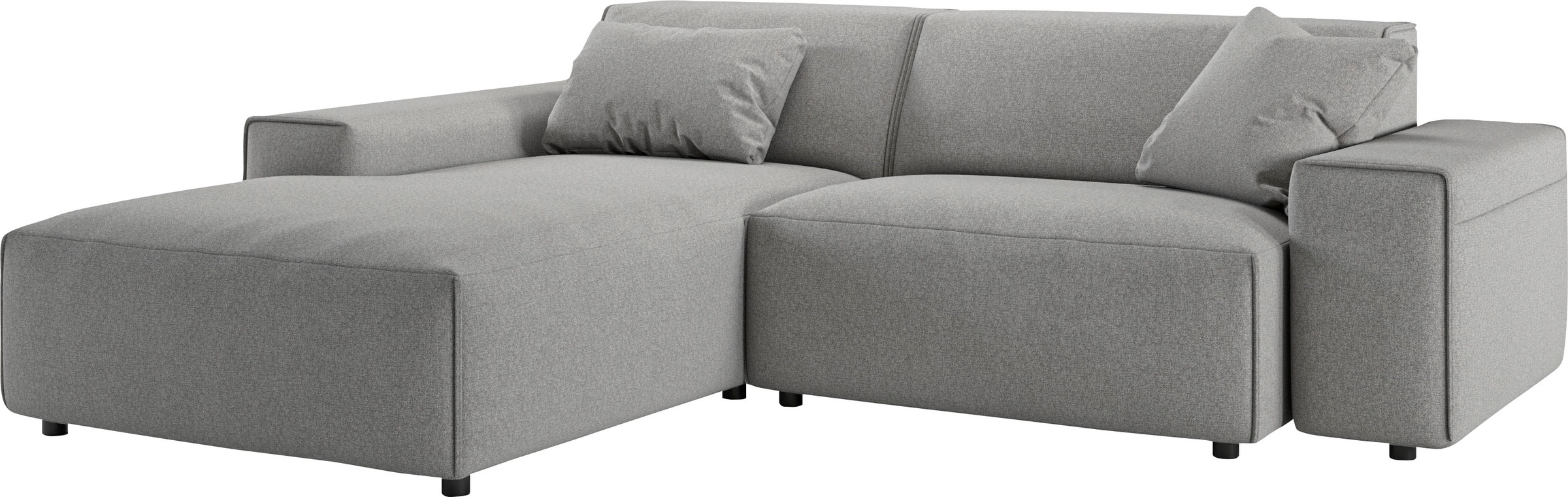 andas Ecksofa »Glimminge L-Form auch in Breitcord, Feincord + Easy care-Bezug,«, Breite 234, Zierkissen