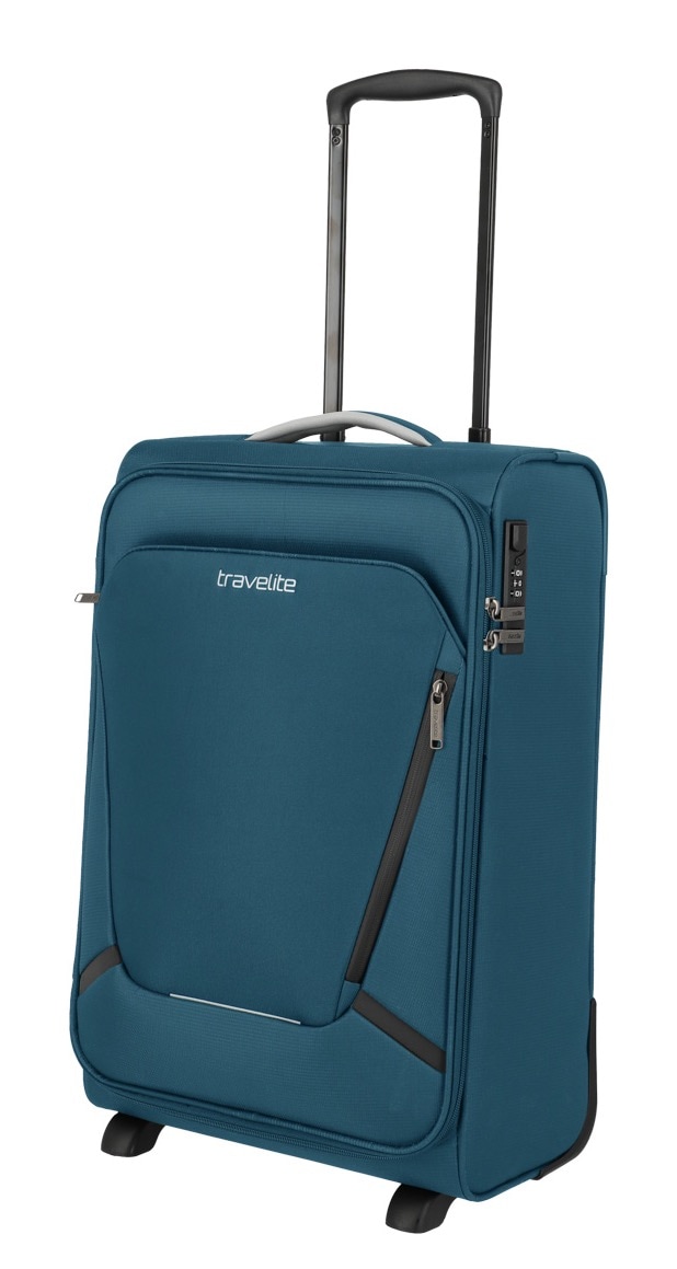 travelite Handgepäck-Trolley »JETPACK Slim 2 Cabin, konzipiert für Air France, KLM & ITA«, 4 Rollen, Weichgepäck-Koffer Handgepäck für die meisten gängigen Airlines