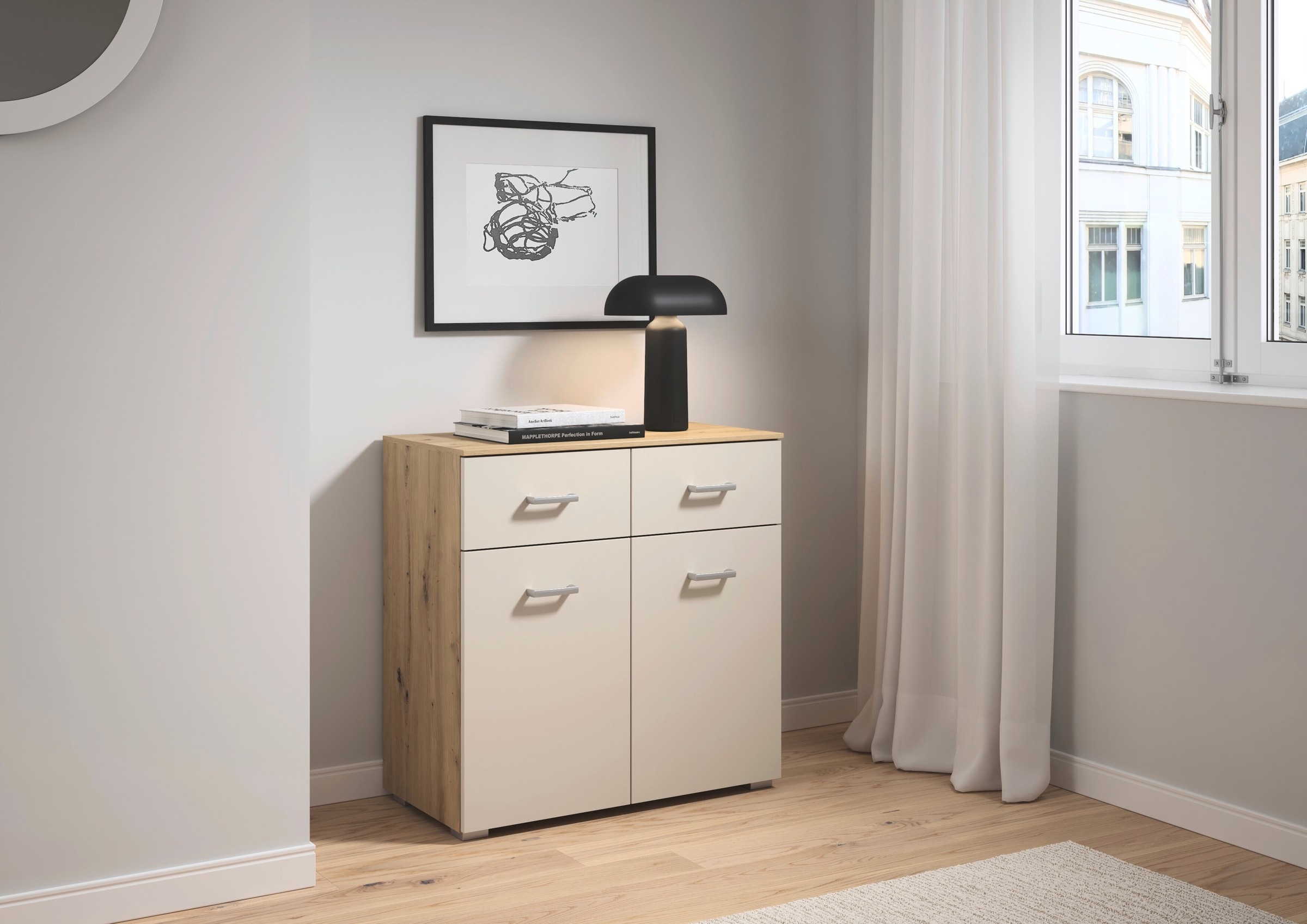 rauch Kommode "Gamma" Breite 80 cm / Höhe 81 cm, verschiedene Griffvariante günstig online kaufen