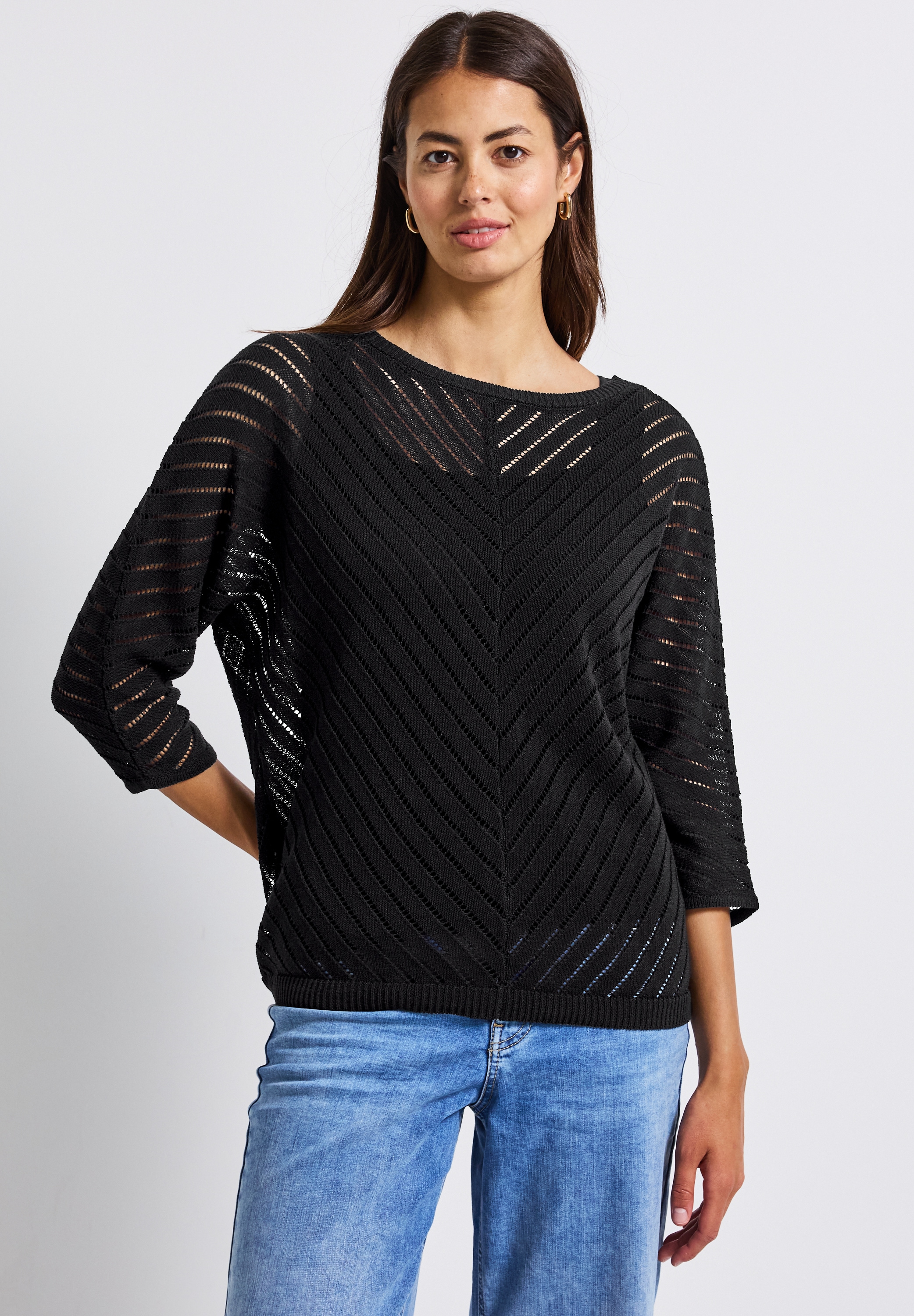 STREET ONE Strickpullover, im soften Baumwoll-Mix günstig online kaufen