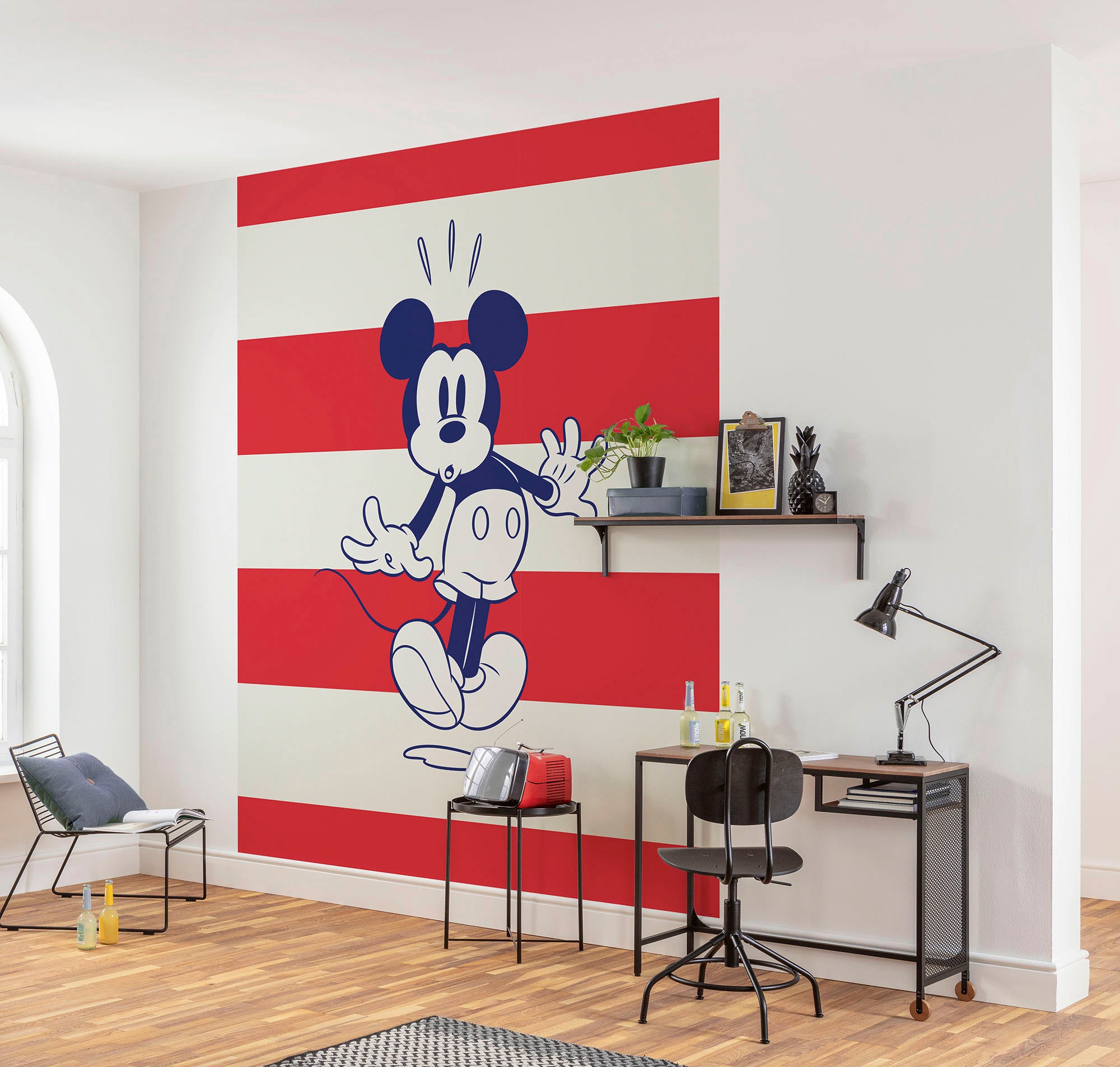 Komar Vliestapete »Digitaldruck Vlies - Mickey Vibrant - Größe 200 x 250 cm«, bedruckt, Kinderzimmer