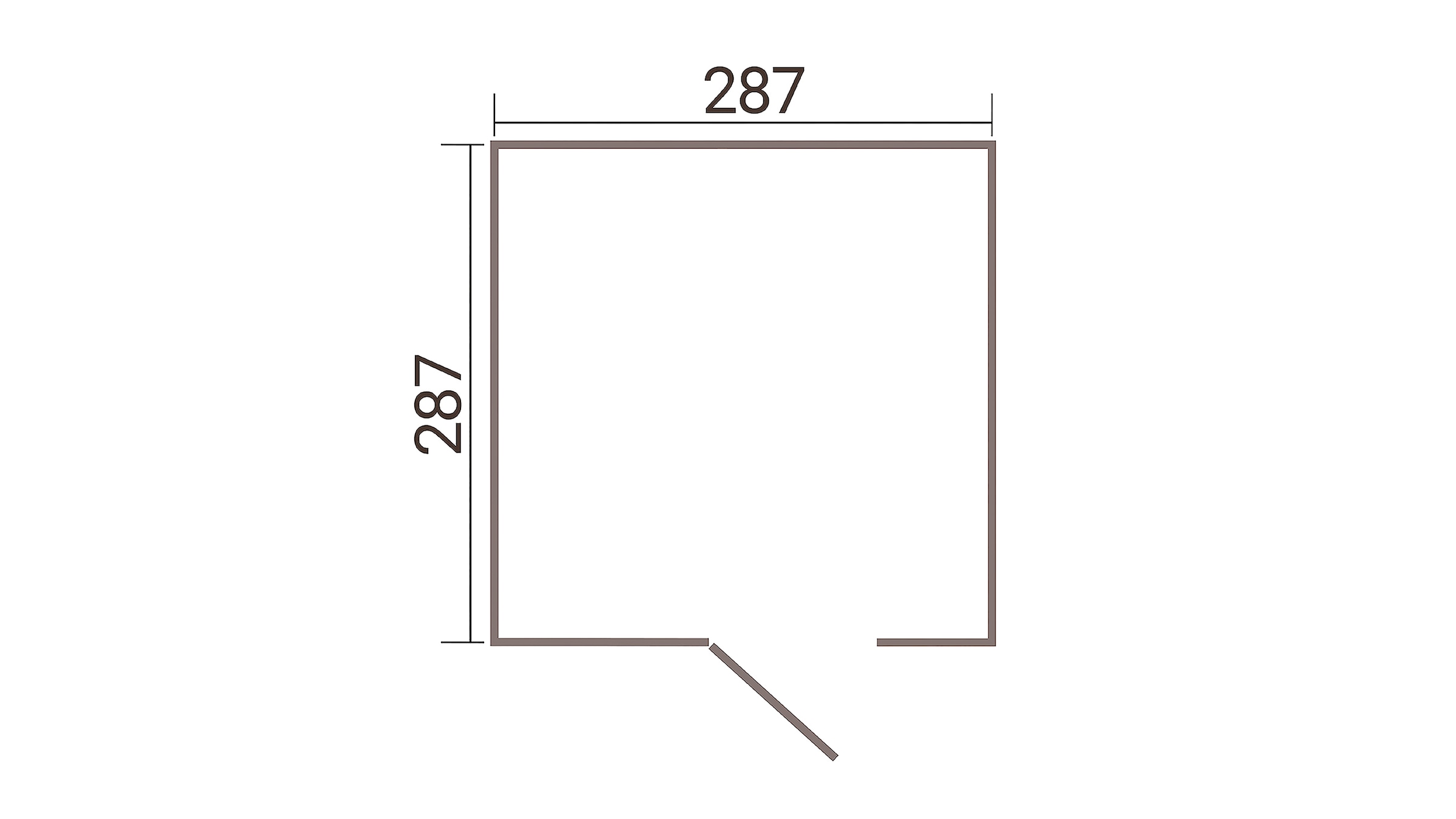 weka Gerätehaus »Gary 9« Metall pulverbeschichtet, Größe 9