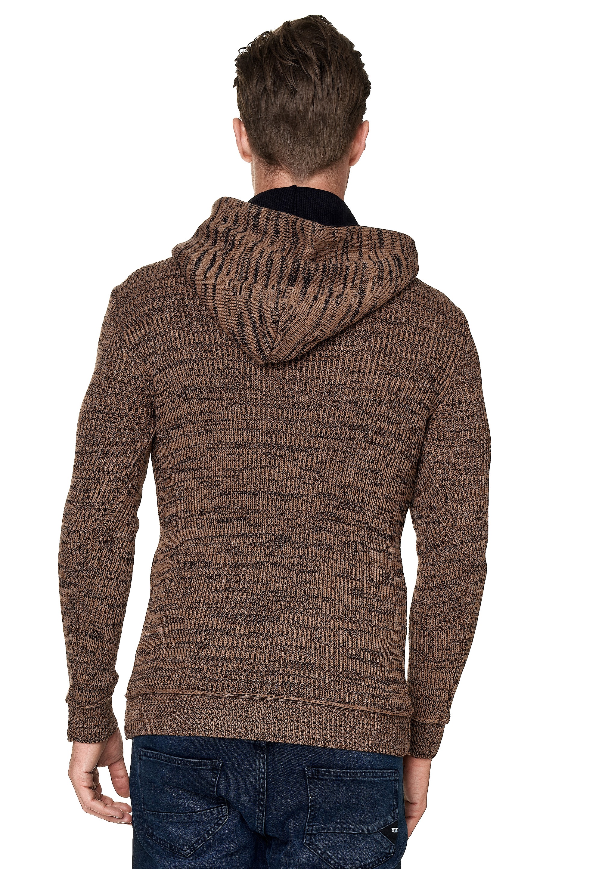 Rusty Neal Kapuzensweatshirt, mit stylischem Ausschnitt