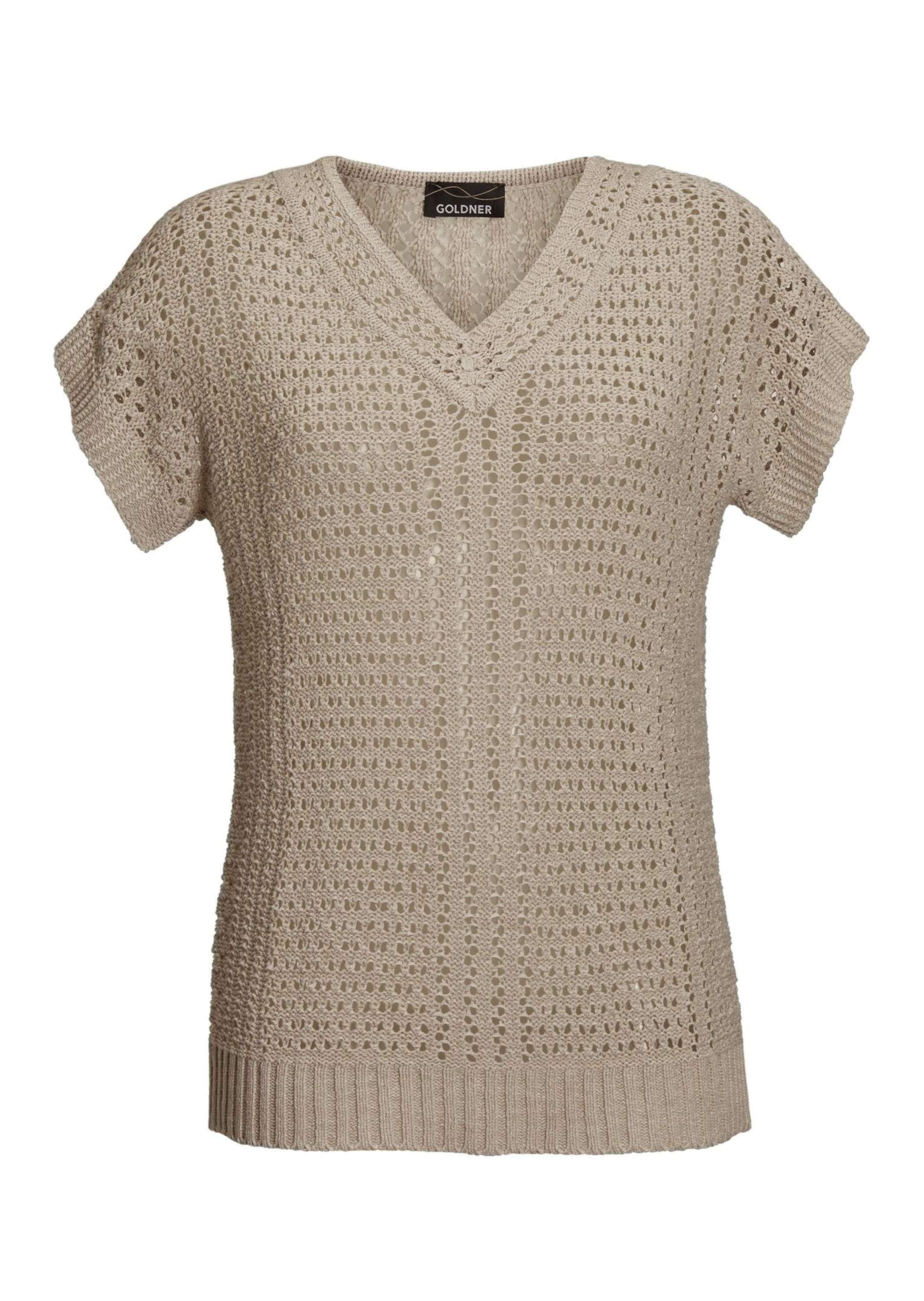GOLDNER Strickpullover "Kurzgröße Pullover" Ohne