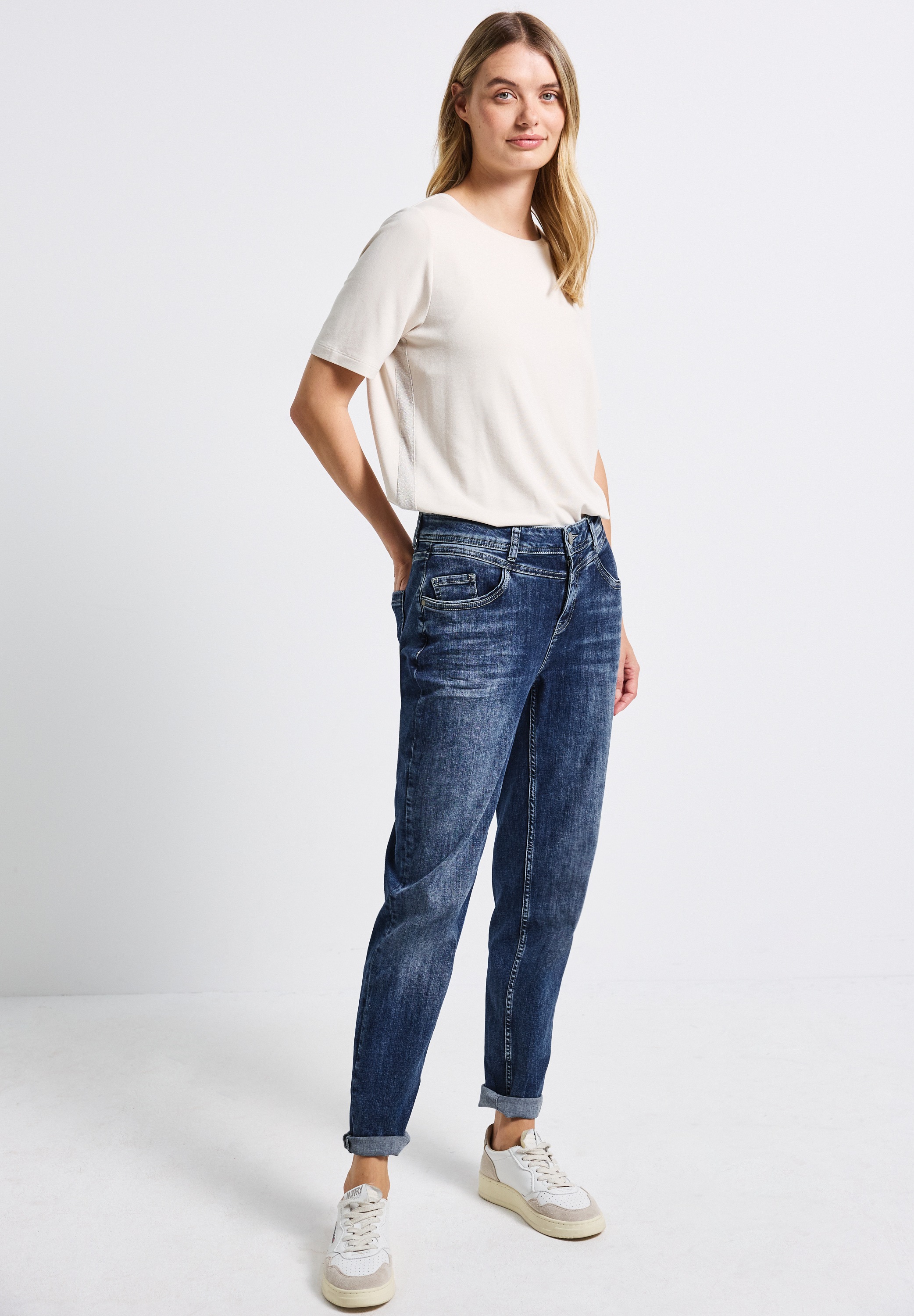 STREET ONE Comfort-fit-Jeans, High Waist