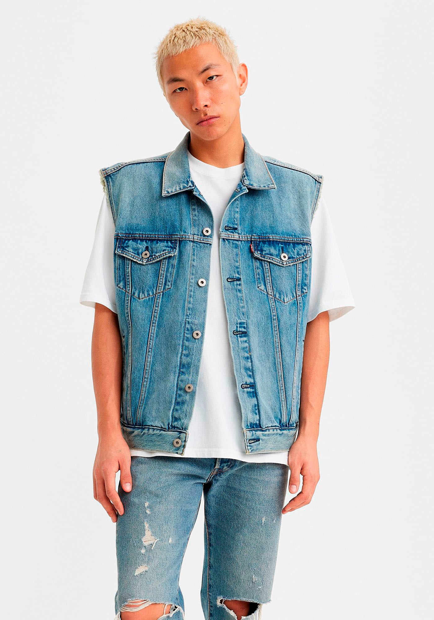 Levis Jeansweste "RELAXED TRUCKER VEST MED INDIGO - WORN IN" günstig online kaufen