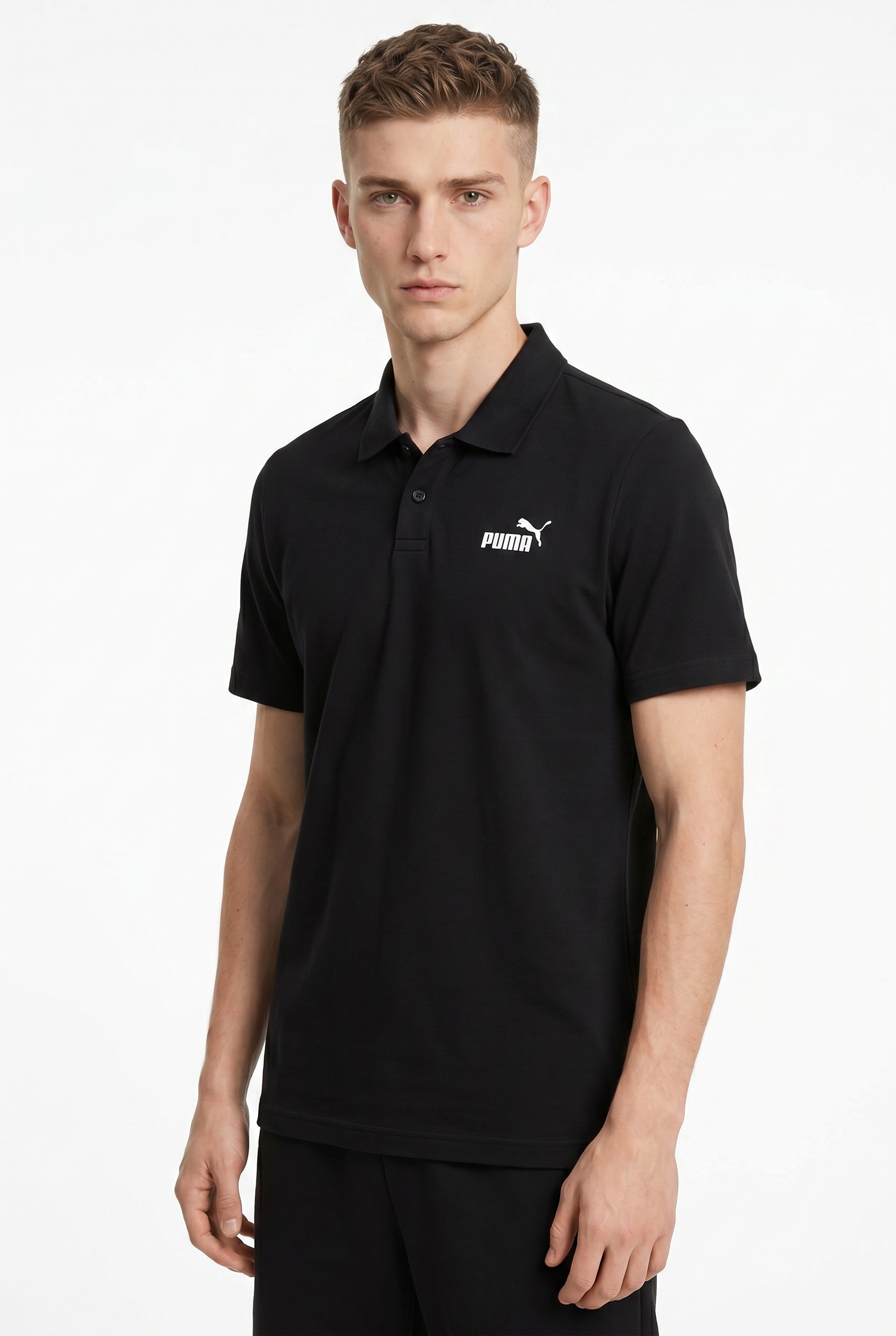 PUMA Poloshirt "ESS NO 1 LOGO PIQUE POLO" Regular Fit, Kurzarm, gerippter Kragen