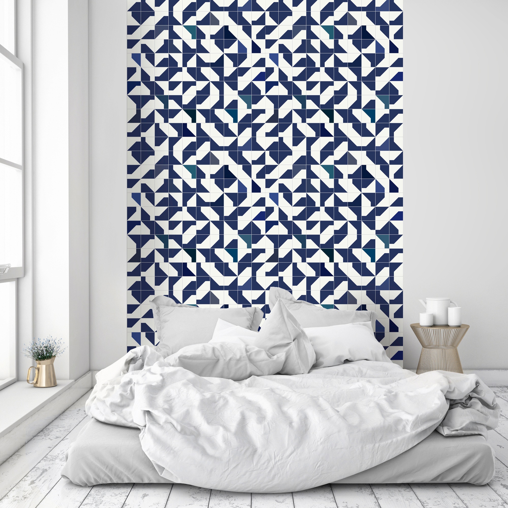 queence Vinyltapete »Ihana«, bedruckt-clean-unifarben-minimalistisch-Abriebeffekte-Steinoptik, 90x250cm, selbstklebend, kinderleichte Anbringung, Sticker