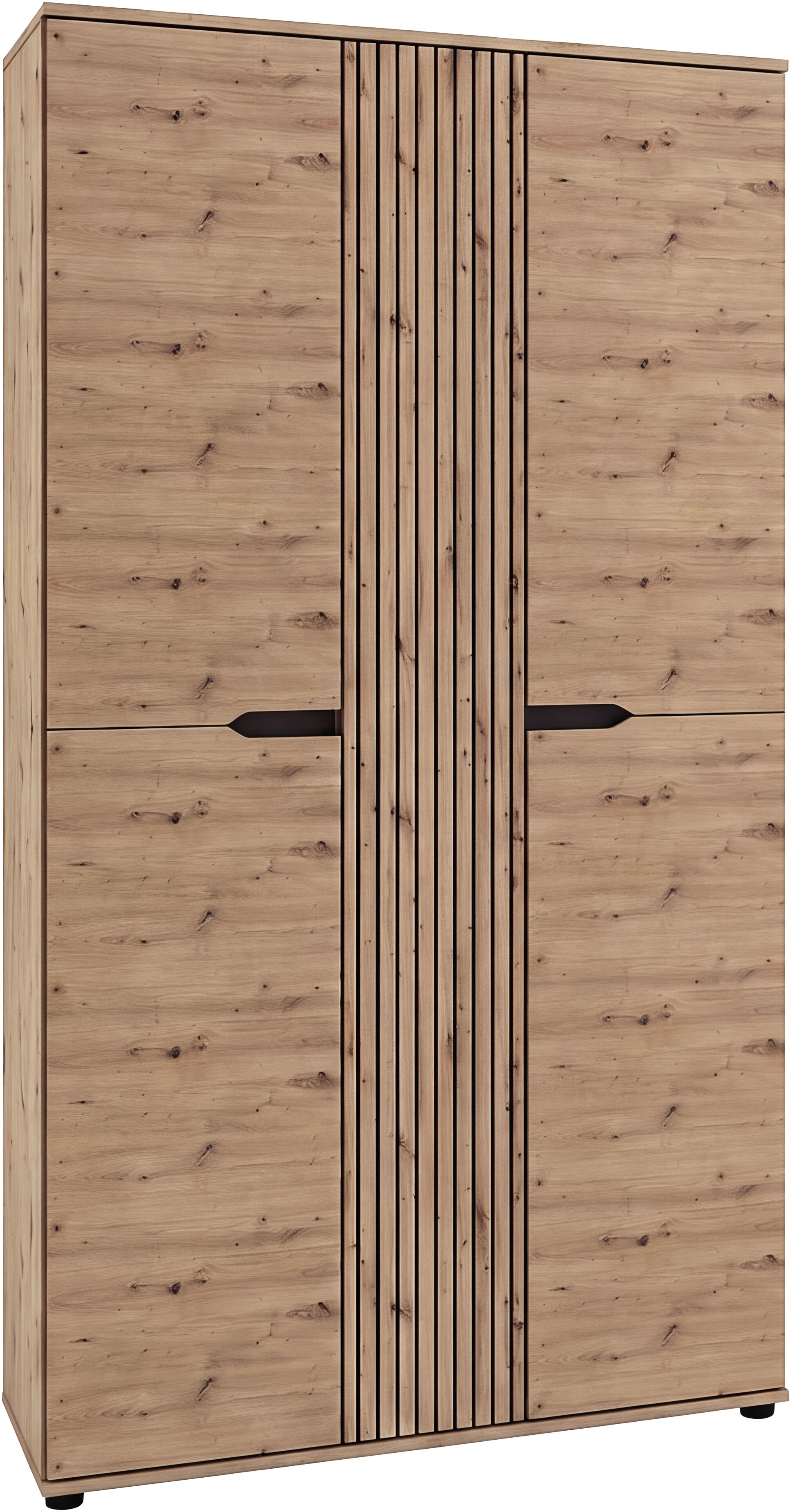 OTTO home Garderobenschrank "FJELL, Breite 104cm, 3 Türen, 8 Böden, 10 Fächer, 1 Kleiderstange" Kleiderschrank, Schrank, Dielenschrank, Flurschrank, Mehrzweckschrank
