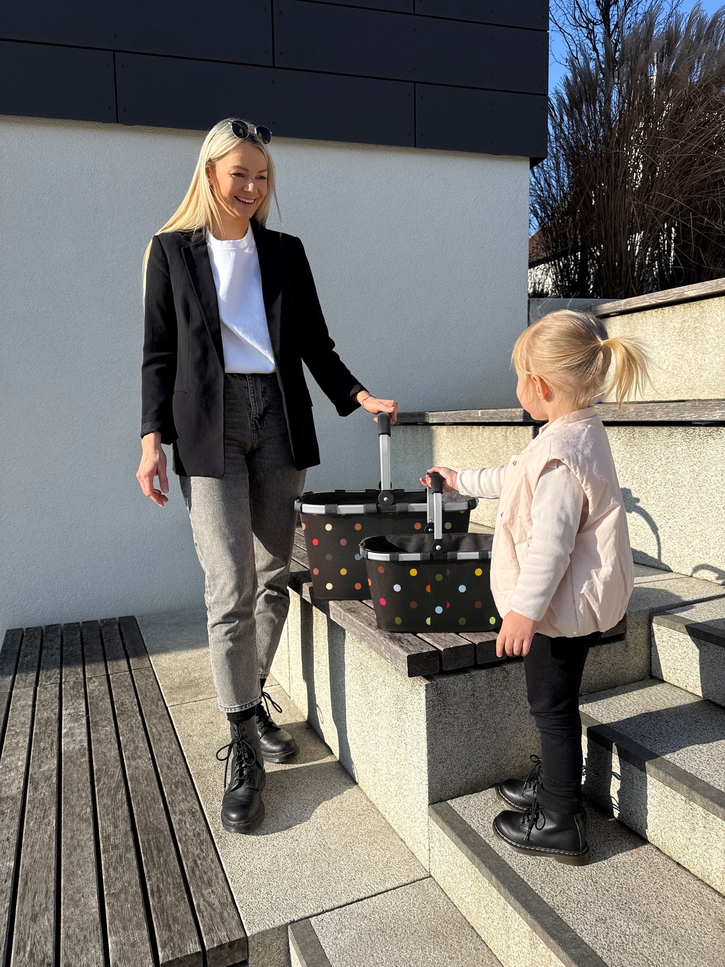 REISENTHEL® Einkaufskorb »carrybag« Standfüße, ummantelter Griff zum Umklappen, Innentasche Reißverschluss