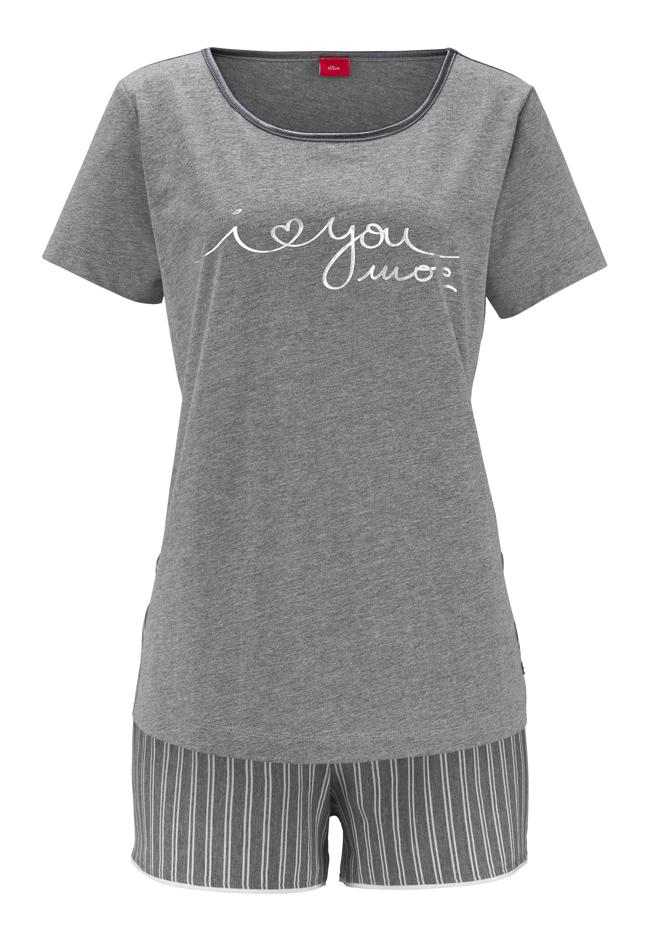 s.Oliver Shorty 2-teilig, 2 tlg. mit Streifen Muster günstig online kaufen