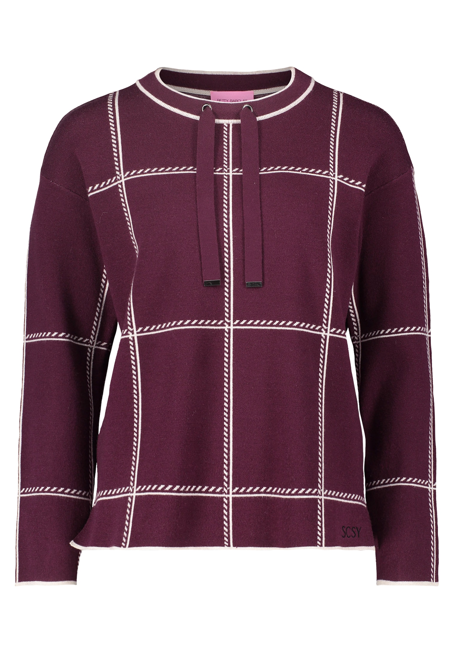 Betty Barclay Strickpullover »Betty Barclay Damen Strickpullover kariert«, (1 tlg.), Jacquard